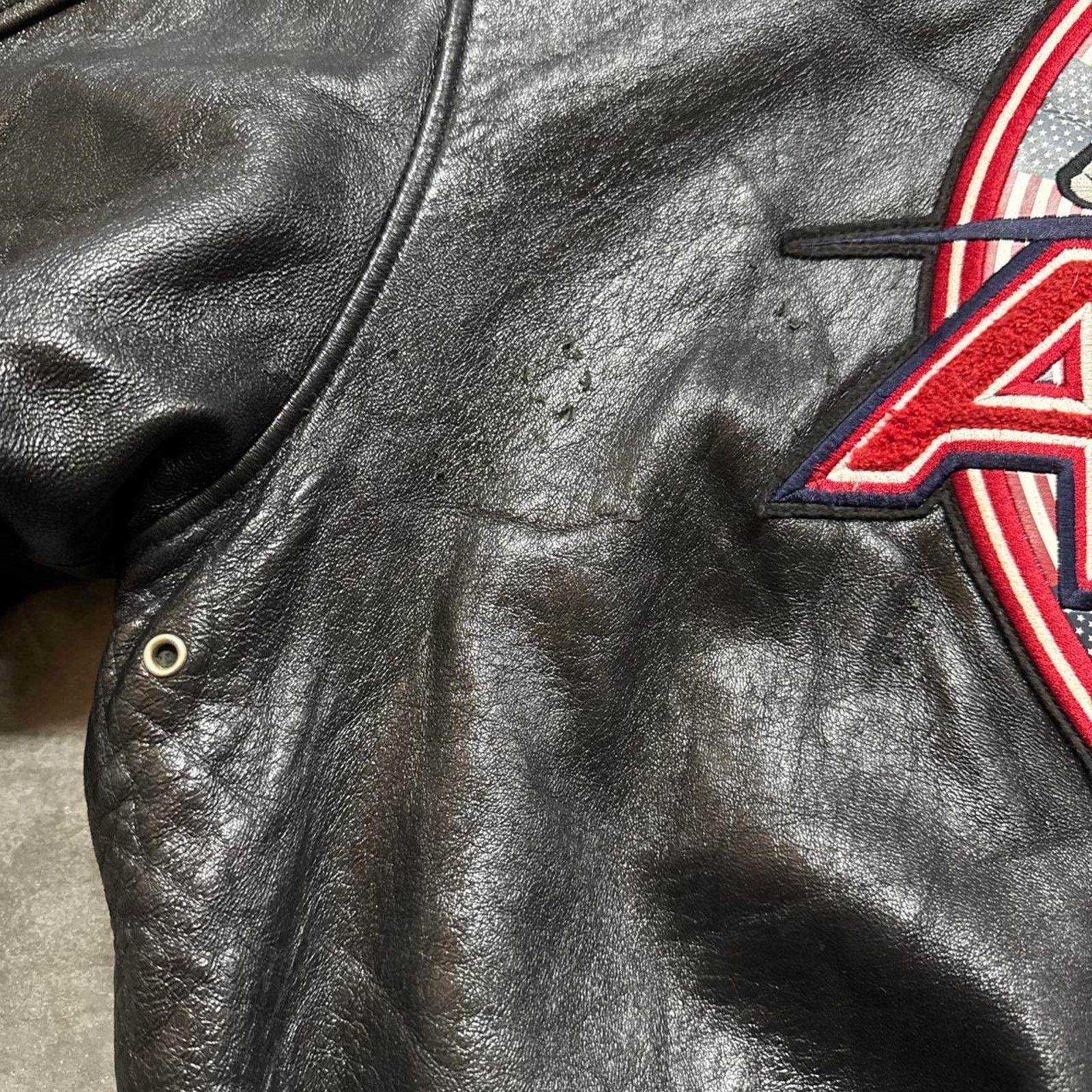 Avirex × Vintage Vintage 2000s Avirex Sky Boss Aviator Rap Leather Jacket Size US XXL / EU 58 / 5 - 7 Thumbnail