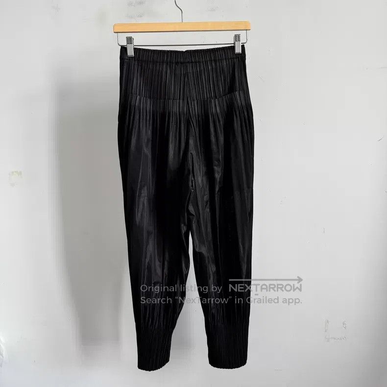 Issey Miyake Issey Miyake size:5 Black Pants Size 22" - 2 Thumbnail