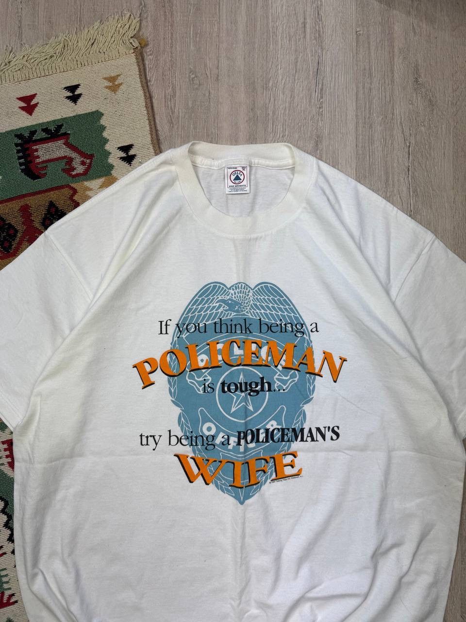 Delta × Vintage Vintage Delta Policeman 1997 Rare Tee T shirt Size US XL / EU 56 / 4 - 3 Thumbnail