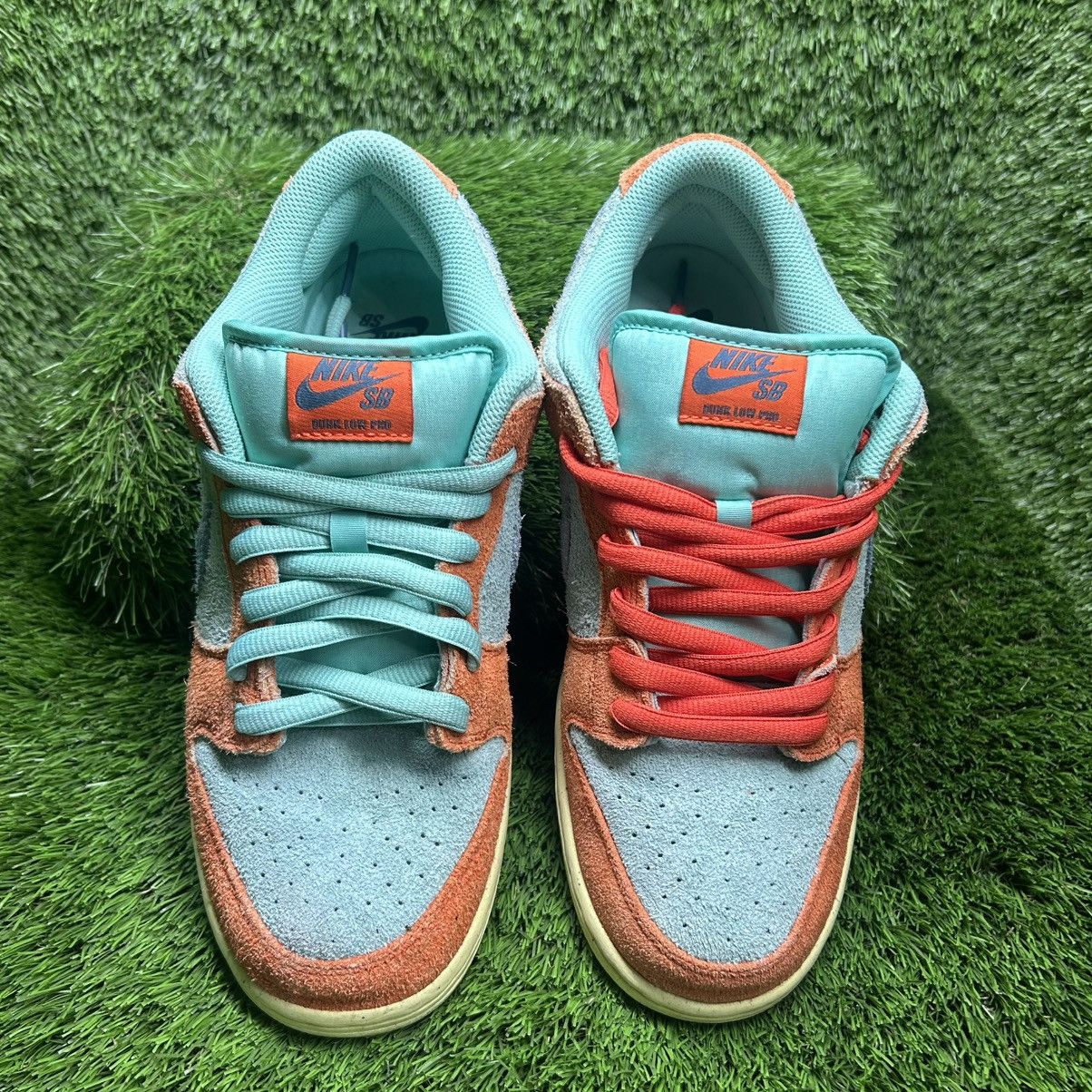 Nike Nike SB Dunk Low “Orange Emerald” Size US 9 / EU 42 - 3 Thumbnail