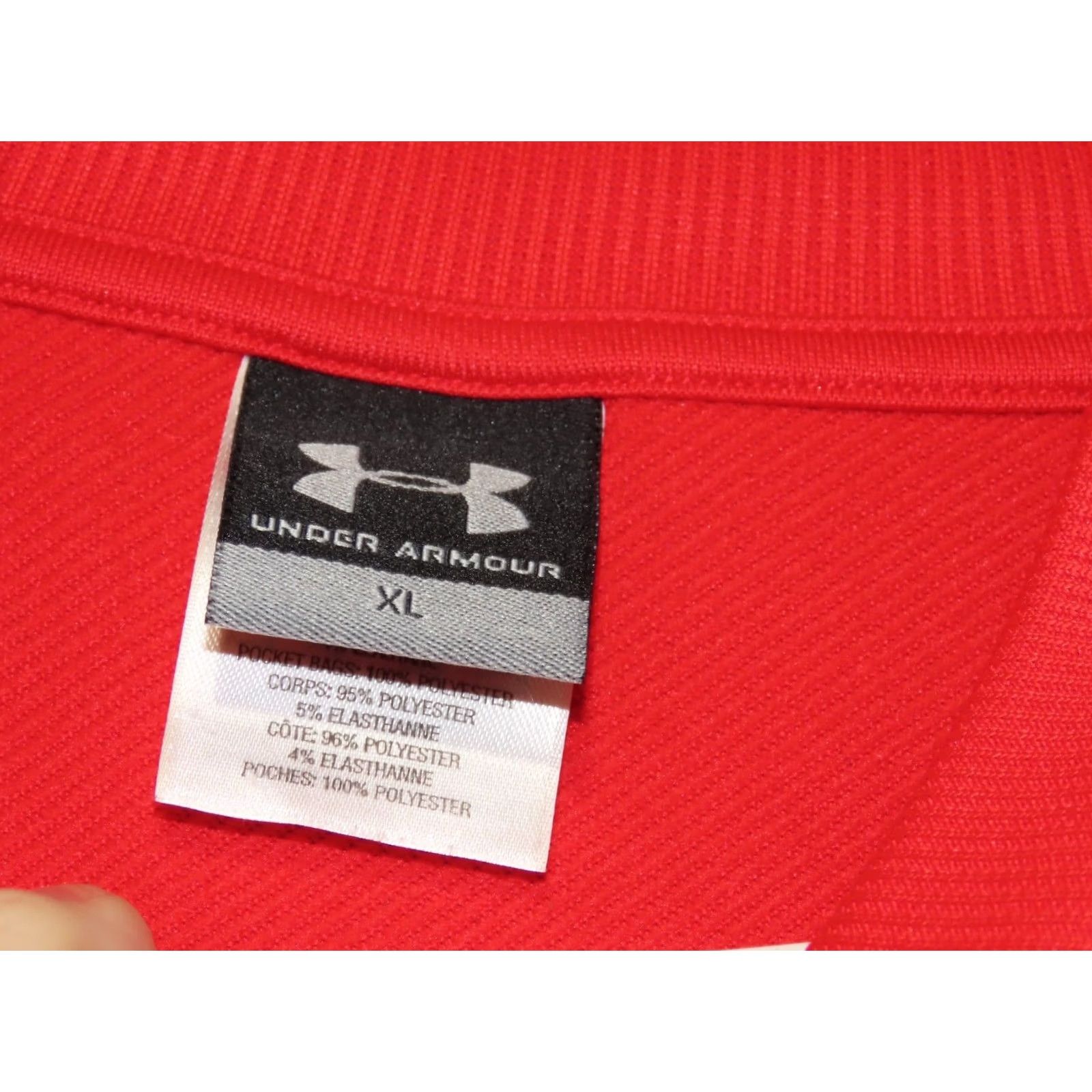 Under Armour Under Armour Jacket Mens XL Red Full Zip Warmup Long Wool? Size US XL / EU 56 / 4 - 4 Thumbnail