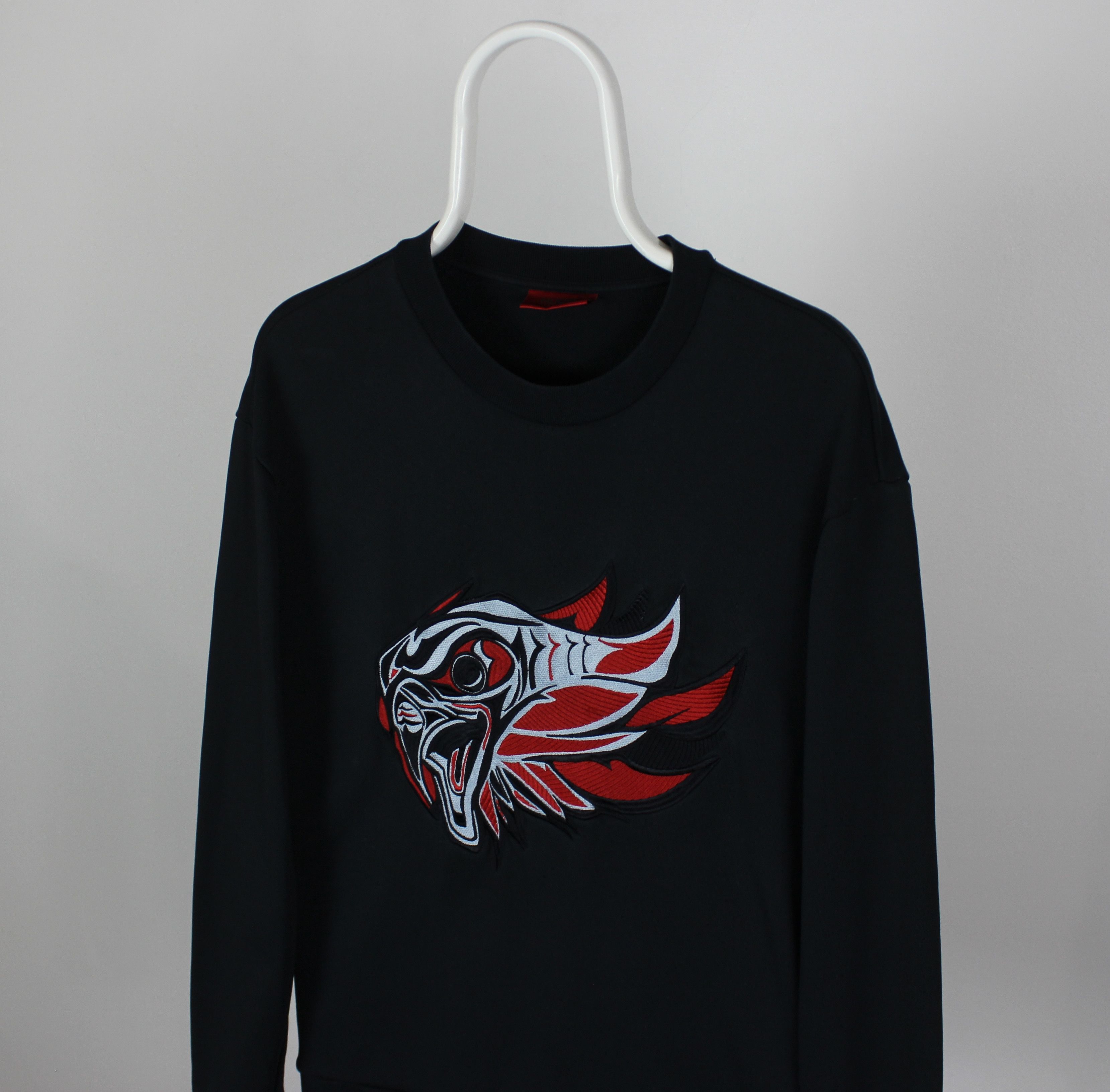Hugo Boss Hugo Boss sweatshirt men cotton big logo M L Size US L / EU 52-54 / 3 - 1 Thumbnail
