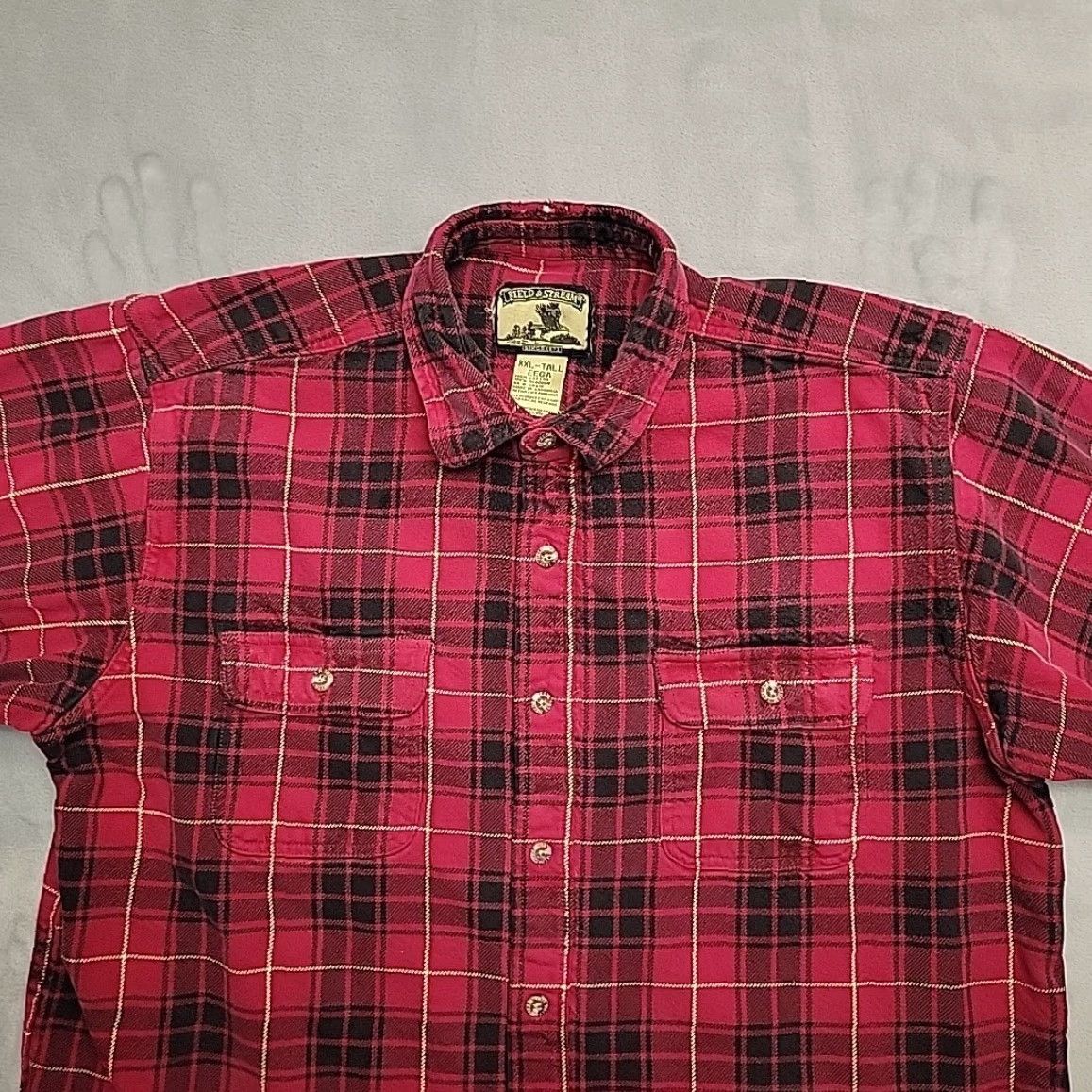 Lumberjack VINTAGE Field & Stream Shirt Mens 2XL Tall Red Plaid Flannel Lumberjack Casual Shirt Mens XXL Tall Red Plaid Flannel Lumberjack Casual Size US XXL / EU 58 / 5 - 4 Thumbnail