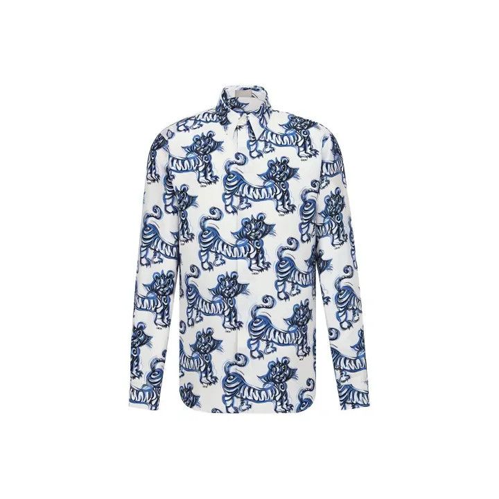 Dior Dior x Kenny Scharf Tiger Print Shirt 0079 Size US M / EU 48-50 / 2 - 1 Thumbnail