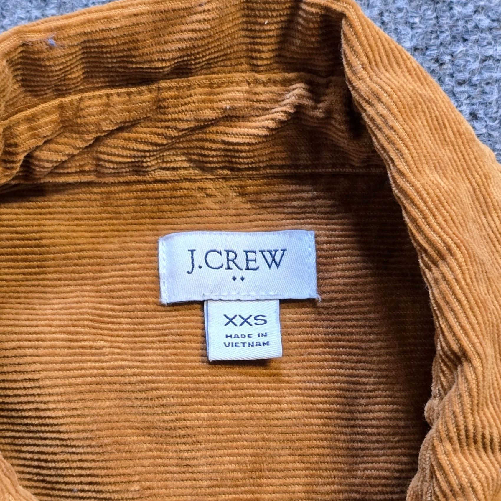 J.Crew J.CREW Blouse Shirt Women XXS Brown Corduroy Tunic Pockets Button Capsule Casual Size XXS / US 00 / IT 34 - 3 Thumbnail