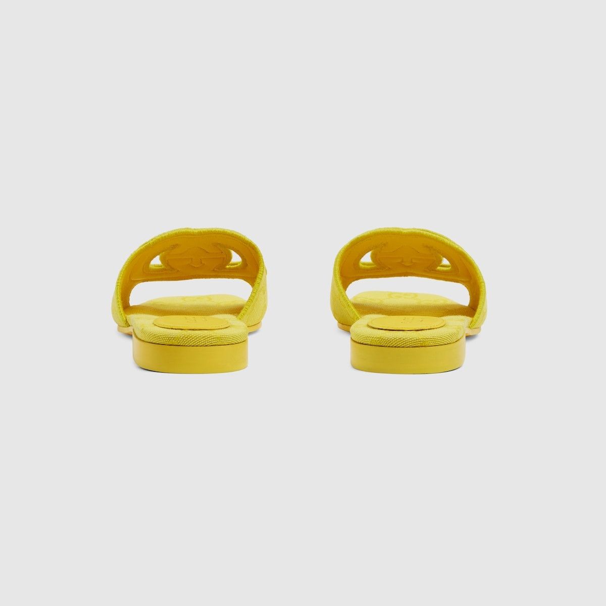 Gucci oc11z1025 Interlocking G Slide Sandals in Yellow Size US 6.5 / IT 36.5 - 4 Thumbnail