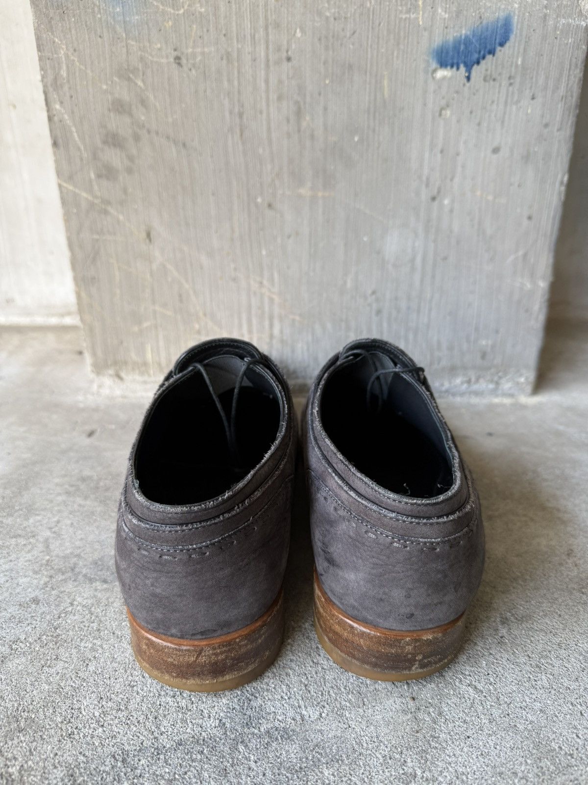 Louis Vuitton LOUIS VUITTON Archive Dark Brown Suede Leather Shoes Size US 7.5 / EU 40-41 - 3 Thumbnail