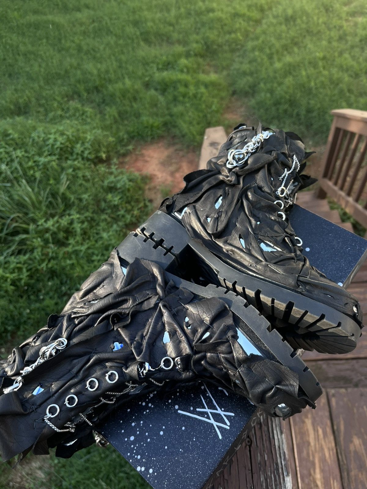 Other Warlocks Workshop ~ Chrome Martens Size US 10 / EU 43 - 3 Thumbnail