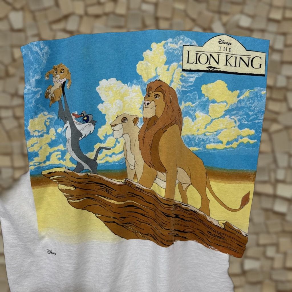VINTAGE The Lion King Movie Graphic T-Shirt Men XXL White 90s