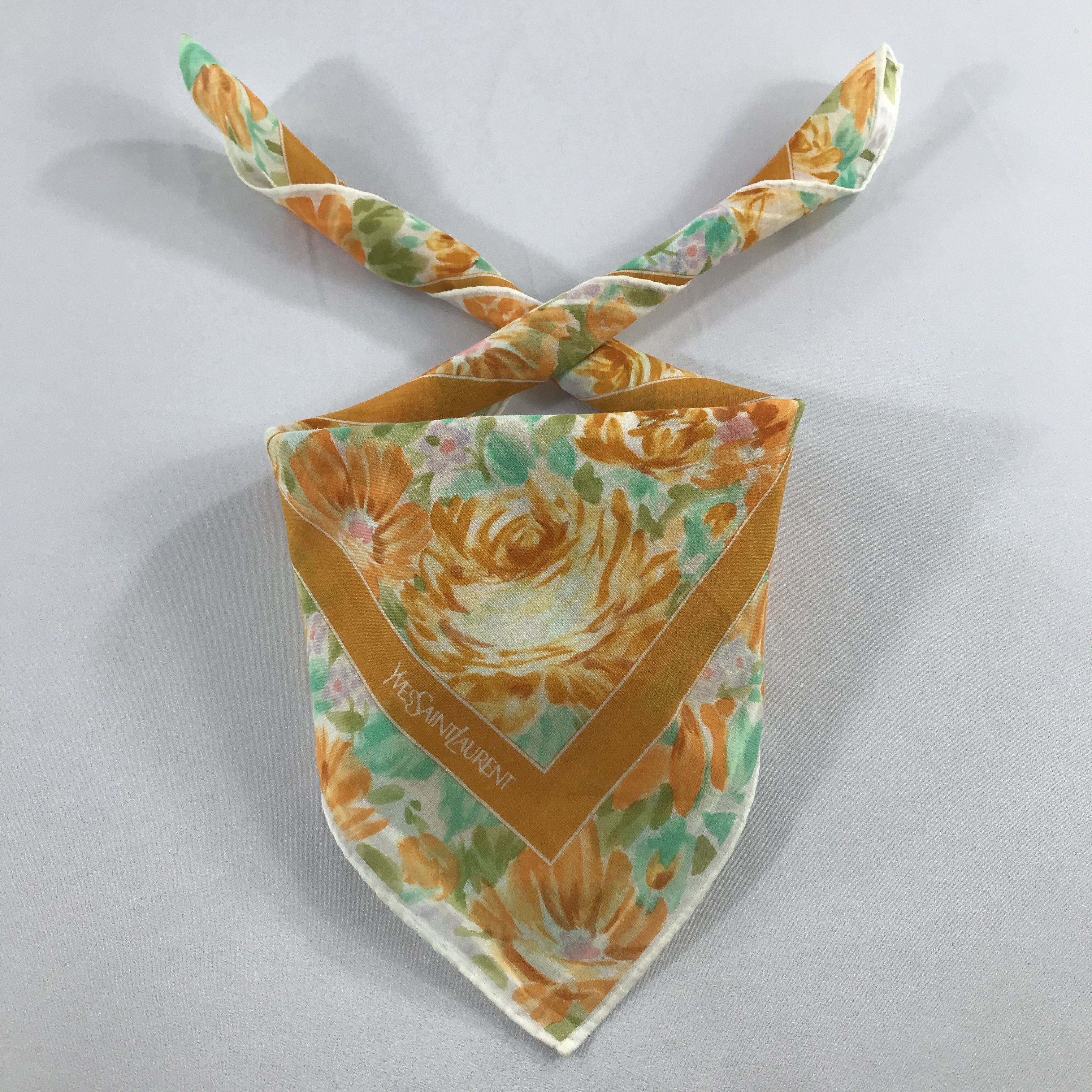 Vintage × Yves Saint Laurent Yves Saint Laurent Bandana / Handkerchief/Neckerchief -S2295 Size ONE SIZE - 3 Thumbnail