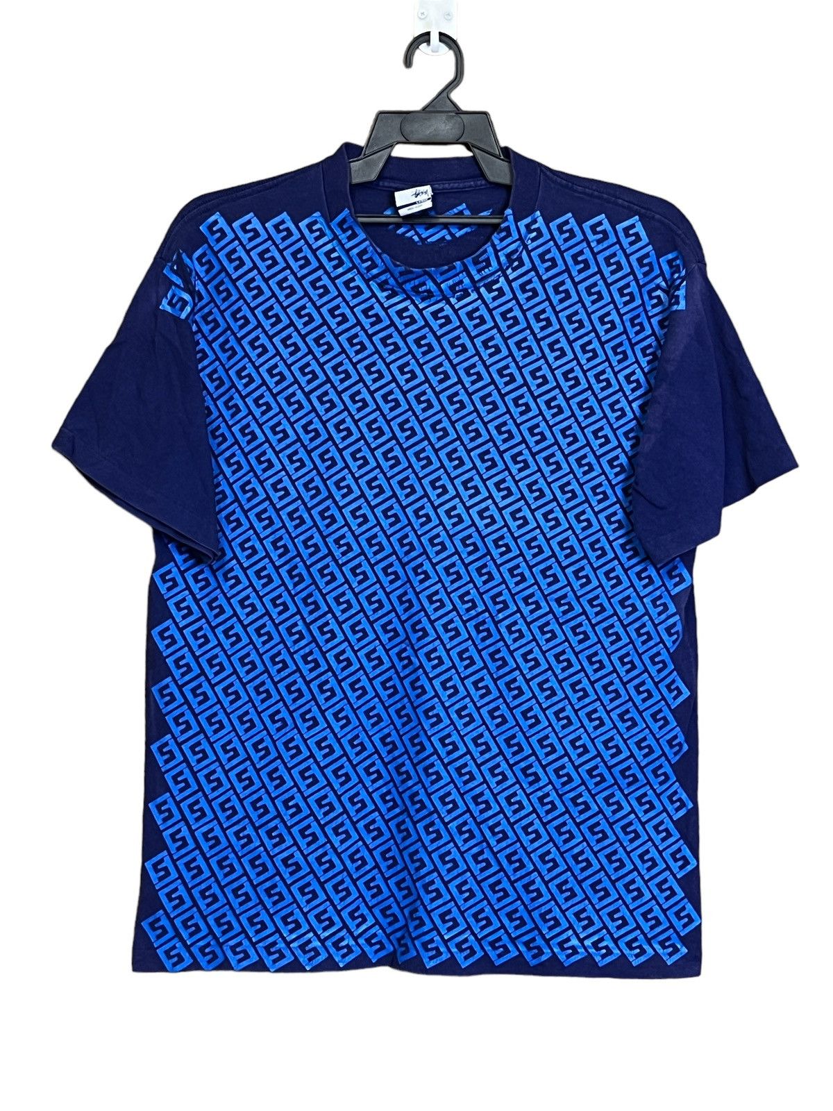 Stussy SUNFADED💥VINTAGE Y2K STUSSY FULL PRINT FADED TEE SHIRT Size US L / EU 52-54 / 3 - 1 Thumbnail