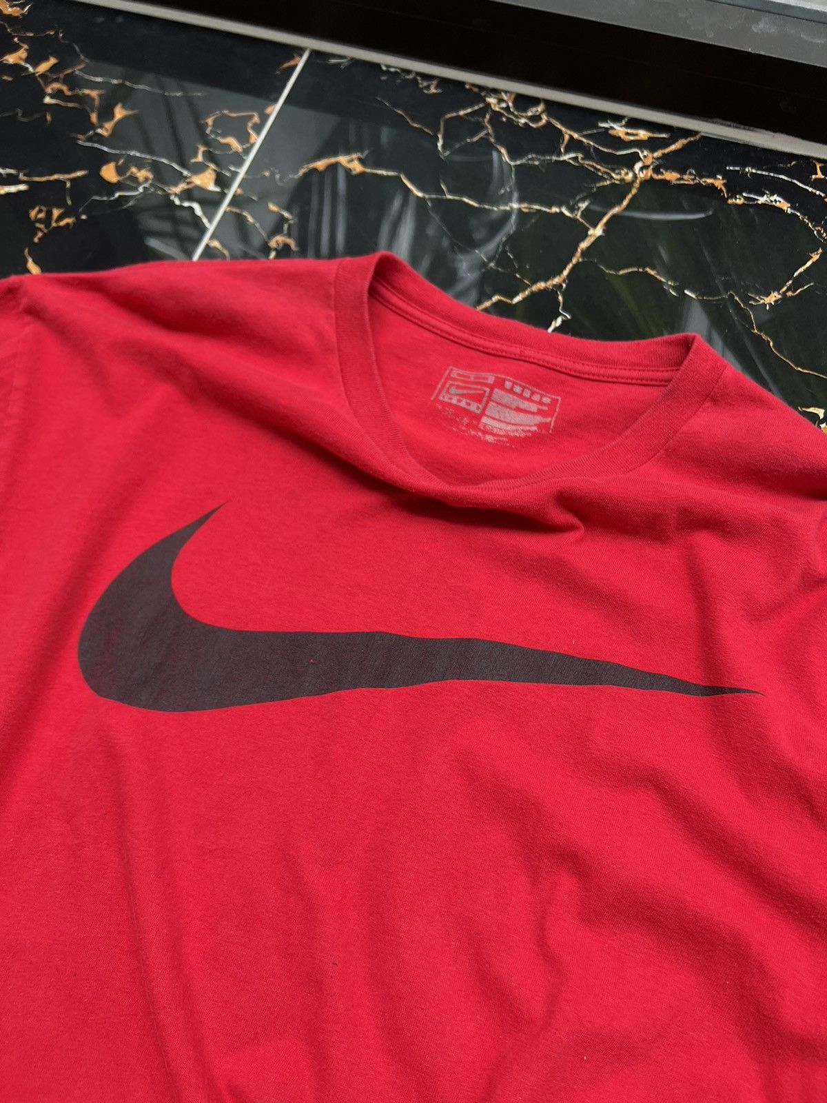 Nike × Vintage 90’s NIKE TEAM BIG CENTR SWOOSH LOGO Y2K LONGSLEEVE Size US L / EU 52-54 / 3 - 4 Thumbnail