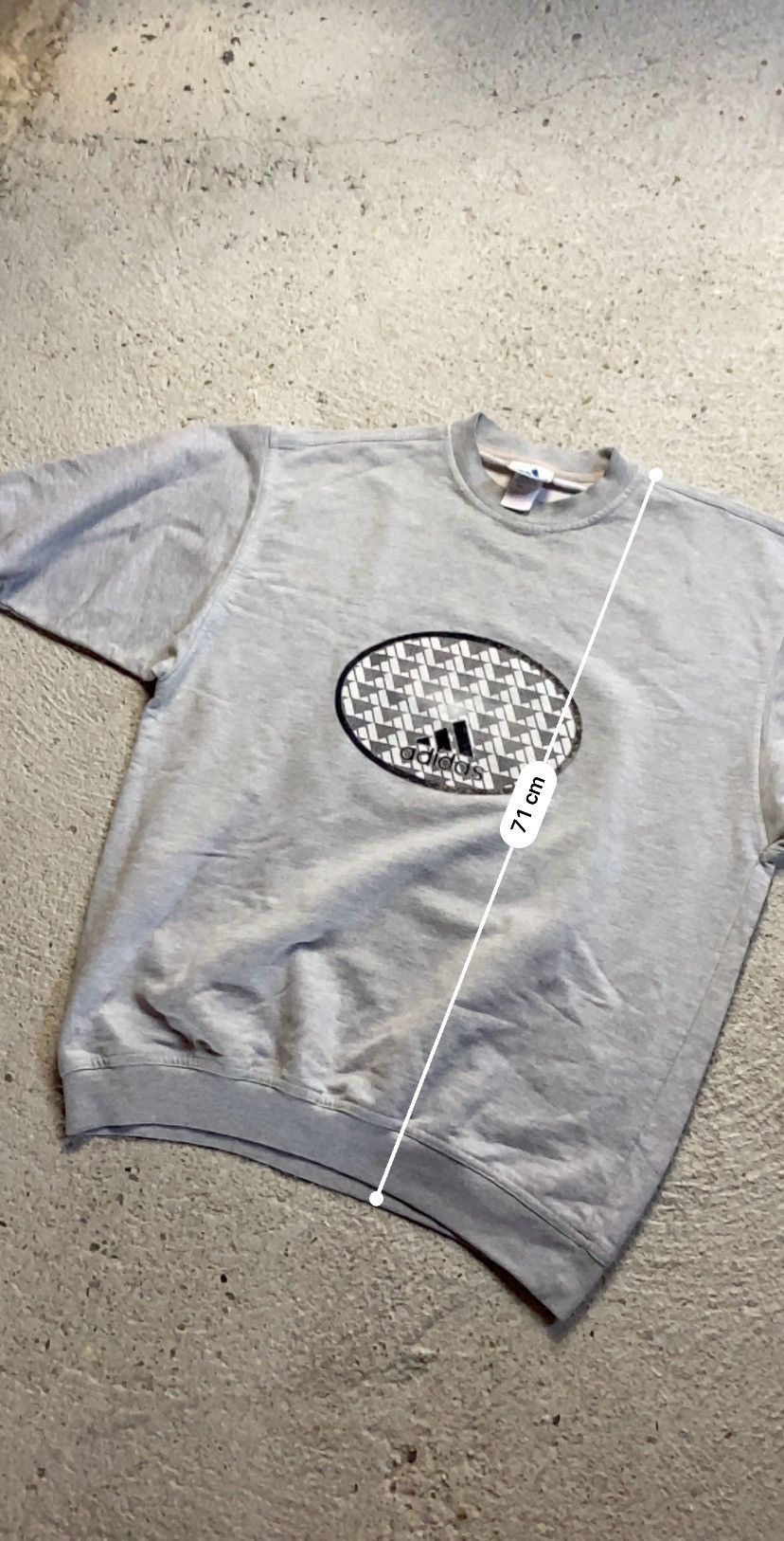 Adidas Adidas vintage sweatshirt central logo boxy oversized Size US L / EU 52-54 / 3 - 9 Thumbnail