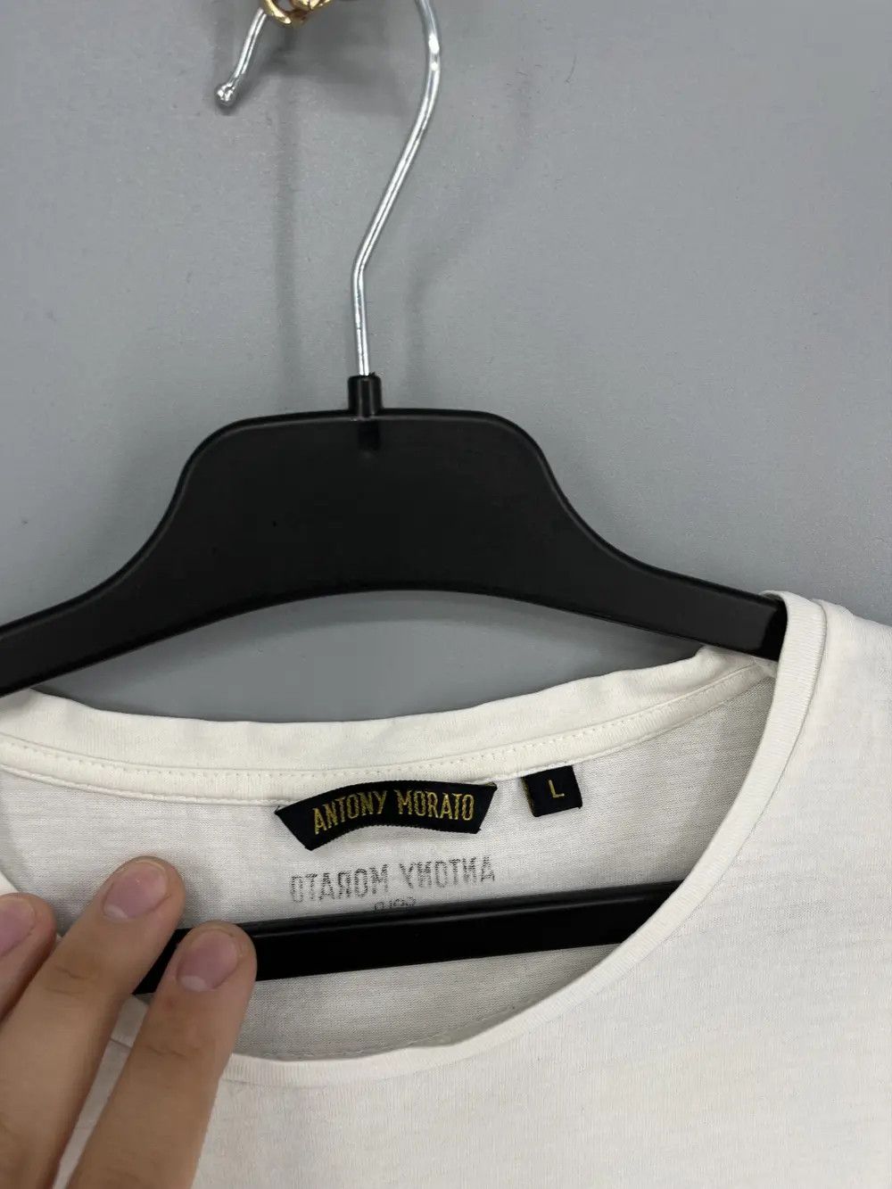 Vintage Antony Morato "REBELREBEL" Avant Garde Designer Y2k Tee Size US L / EU 52-54 / 3 - 8 Thumbnail