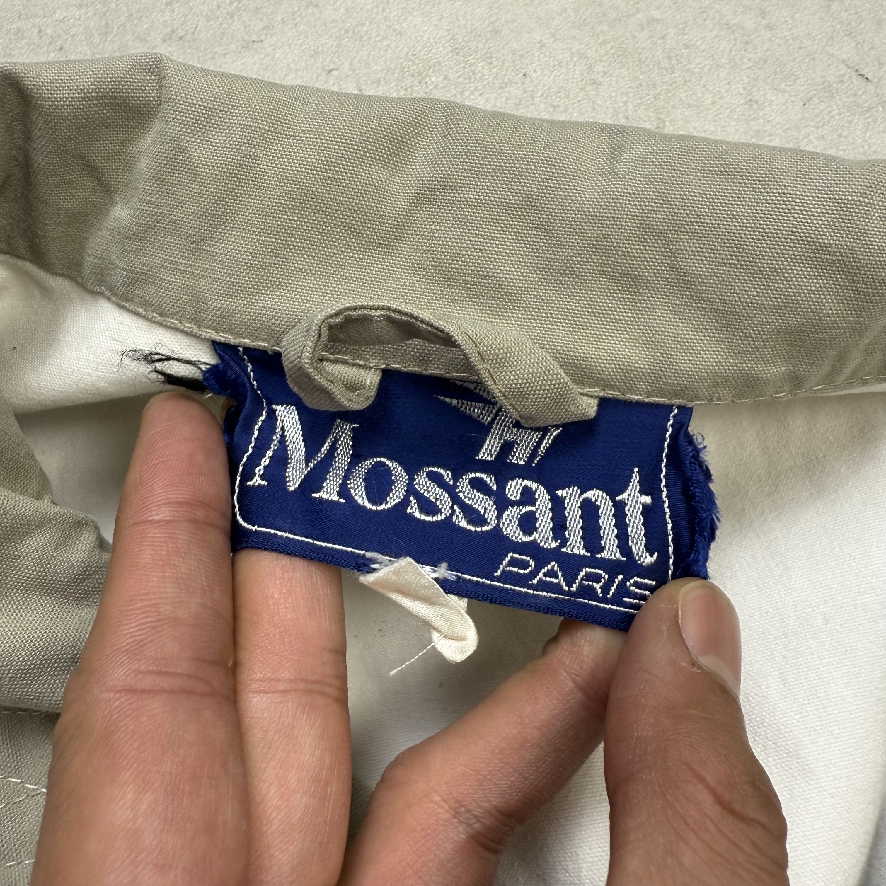 Vintage Mossant Paris White Tactical Utility Jacket Buckle Strap Size US L / EU 52-54 / 3 - 8 Thumbnail