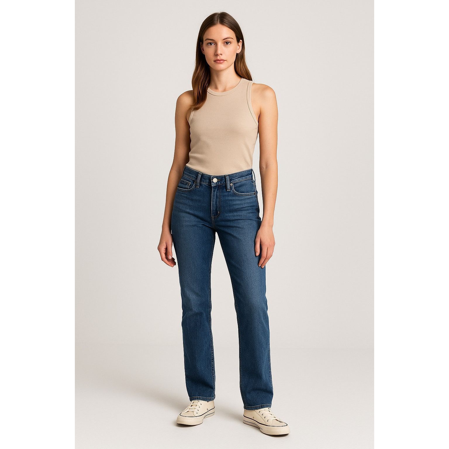 Lucky Brand Lucky Brand Sweet’n Straight Blue 27 Mid Rise Straight Leg Size 27" / US 4 / IT 40 - 6 Thumbnail