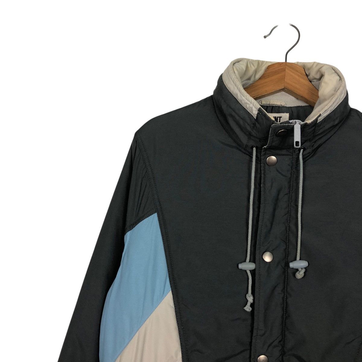 Japanese Brand 📌Vintage Ski Bomber Jacket Point Square Block Design Size US M / EU 48-50 / 2 - 8 Thumbnail