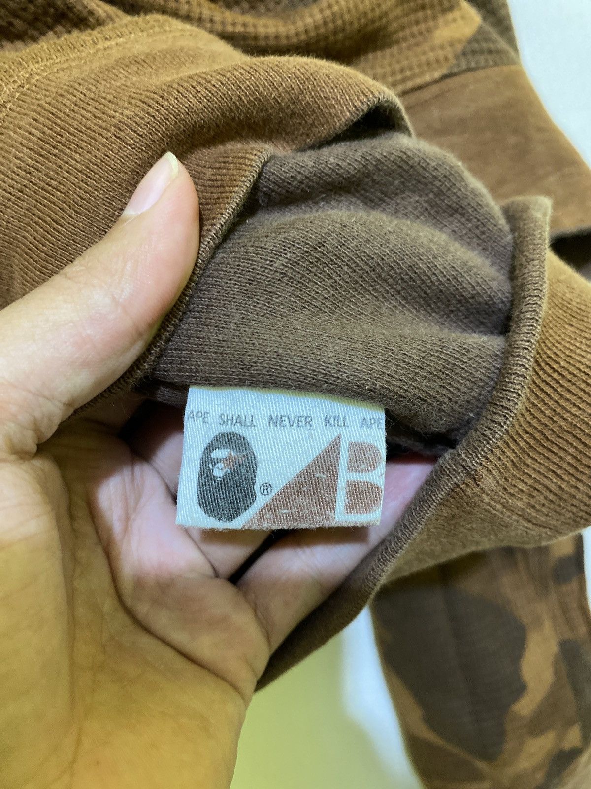 Bape OG thermal hoodie Size US XL / EU 56 / 4 - 5 Thumbnail