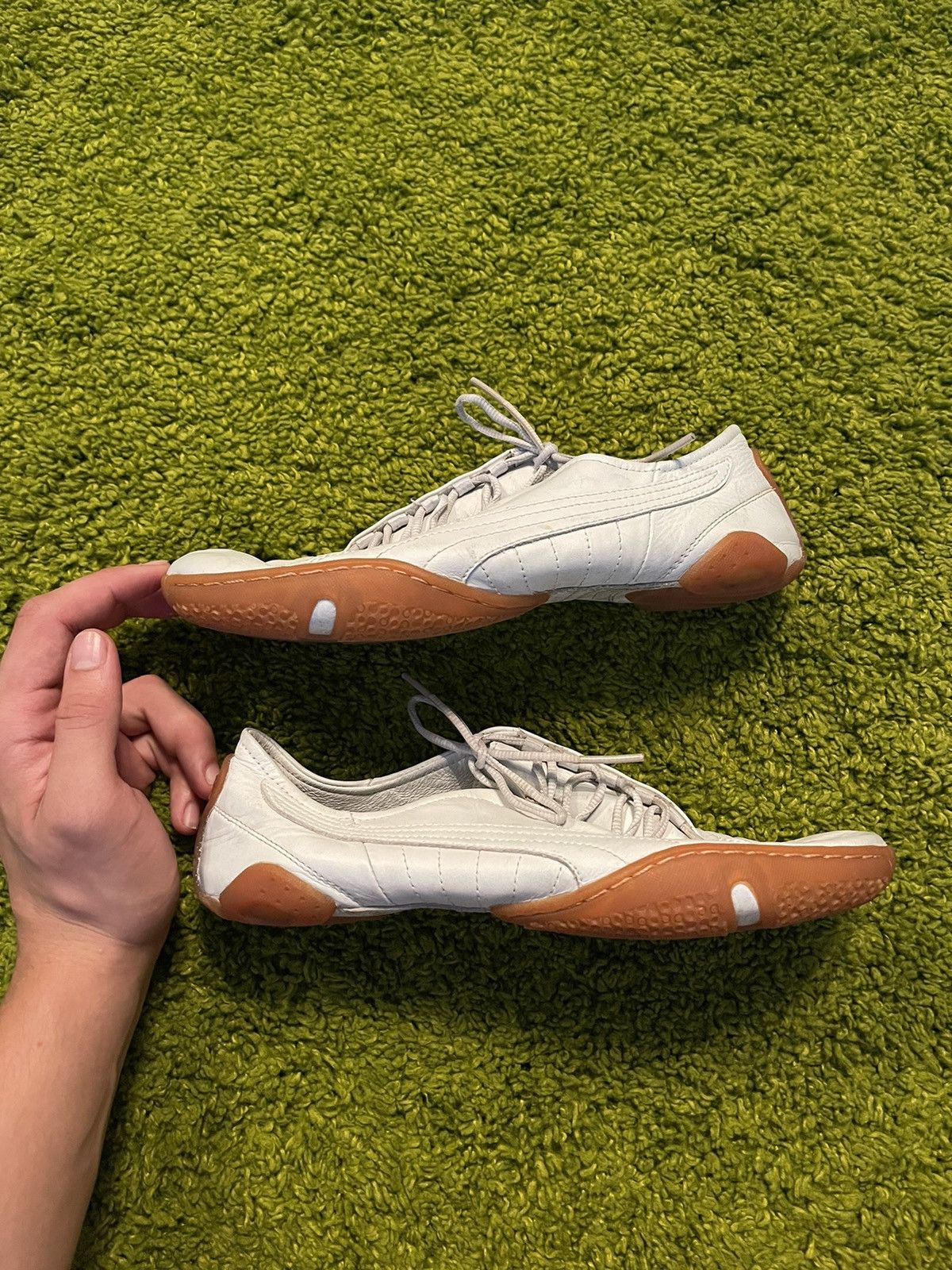 Designer × Puma × Vintage Puma 2000s vintage real leather sneakers Y2K Size US 9 / IT 39 - 4 Thumbnail