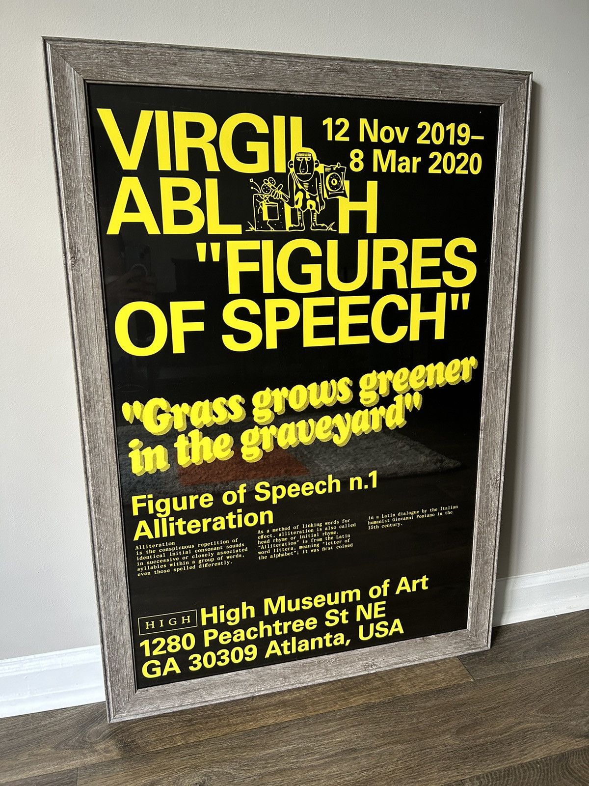 Virgil Abloh x Futura Laboratories top Figures Of Speech Poster