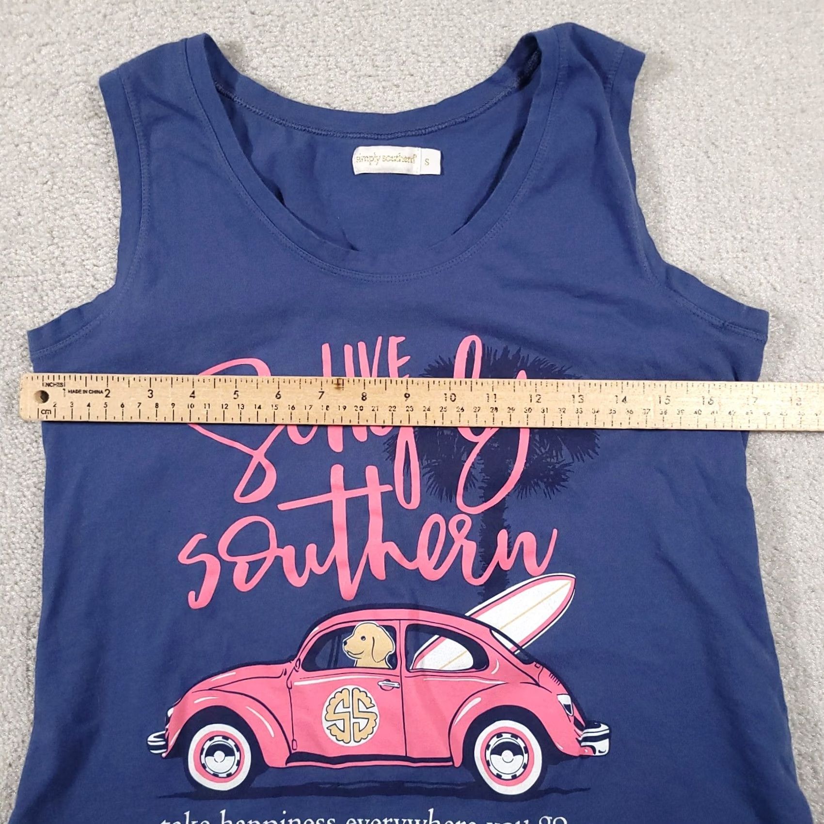 Vintage VINTAGE: No Simply Southern Tank Shirt Women XS? Size S / US 4 / IT 40 - 6 Thumbnail