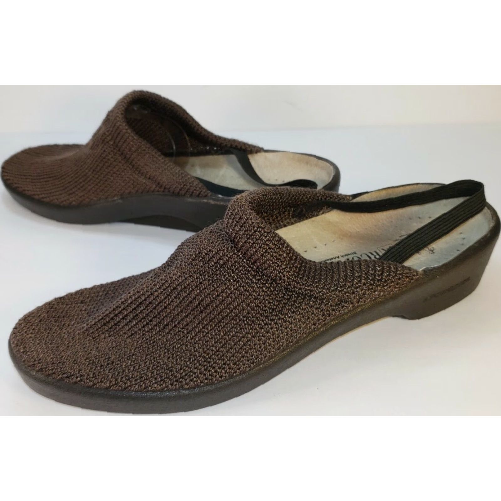 Vintage Arcopedico Slingback Sandal Women 7.5M 38.5EU Brown Knit Upper Leather Insole Sandal New Without Box Size US 8 / IT 38 - 5 Thumbnail