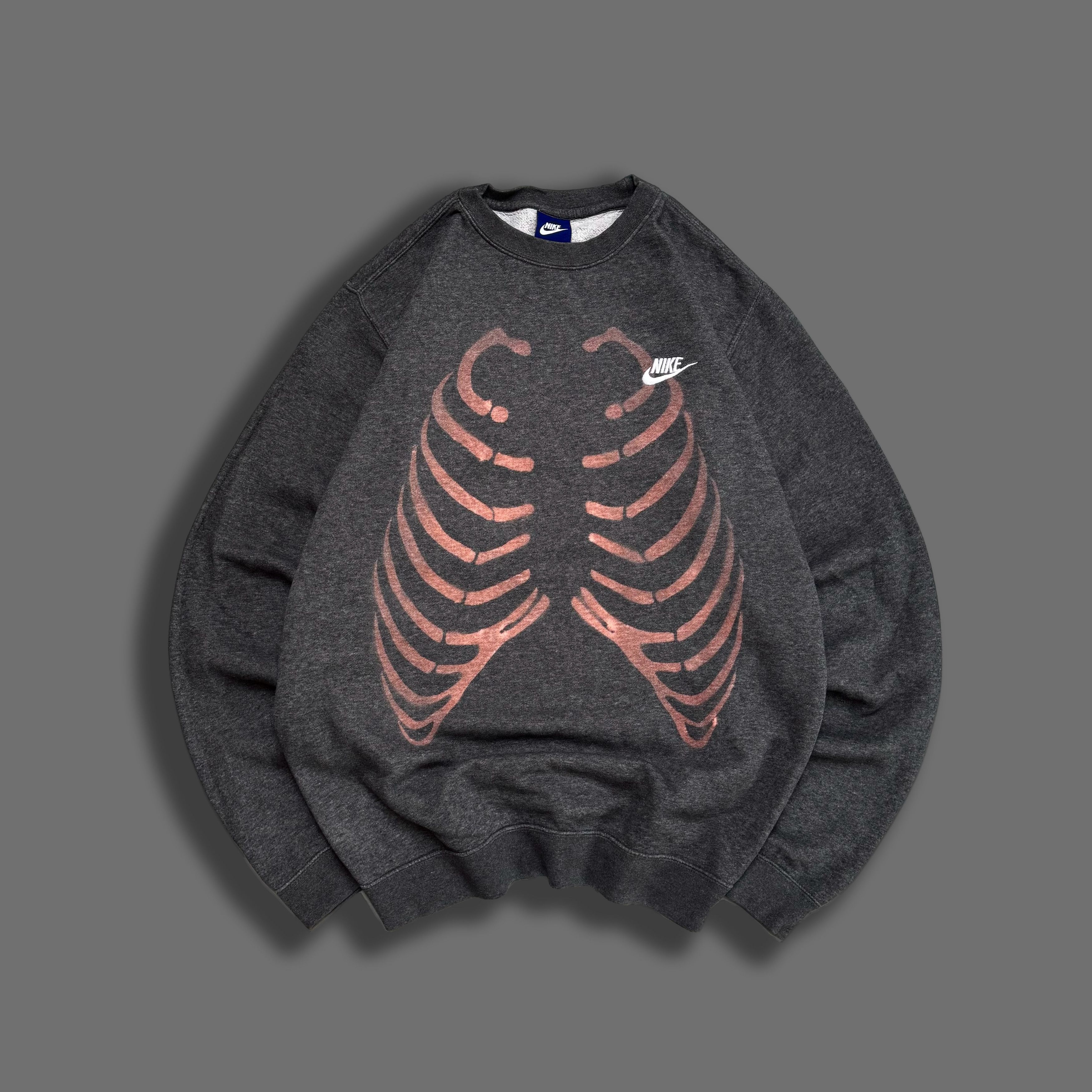 Nike NIKE CUSTOM SKELETON SWEATSHIRT GREY SWOOSH DRILL Size US M / EU 48-50 / 2 - 1 Thumbnail
