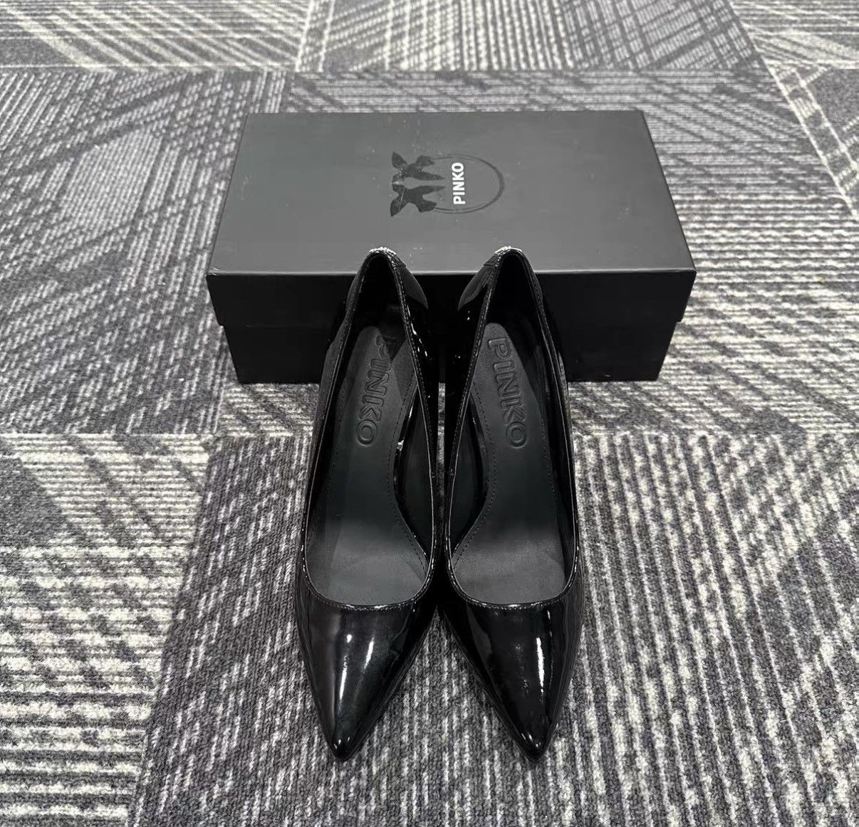 Pinko Pinko Love Birds Calf Leather Slip-On High Heels J42 Size US 6 / IT 36 - 2 Thumbnail