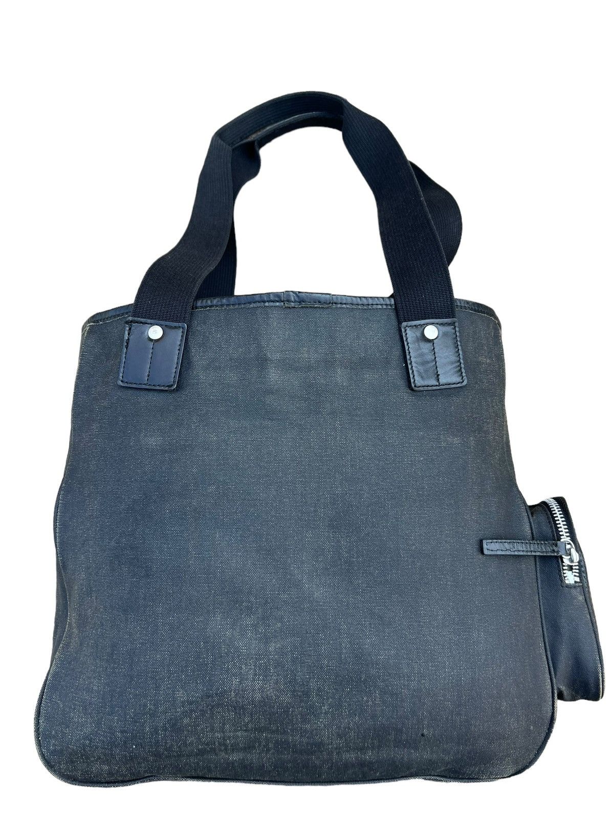Paul Smith Vintage Paul Smith Waxed Hybrid Leather Cargo Tote Bag Size ONE SIZE - 4 Thumbnail