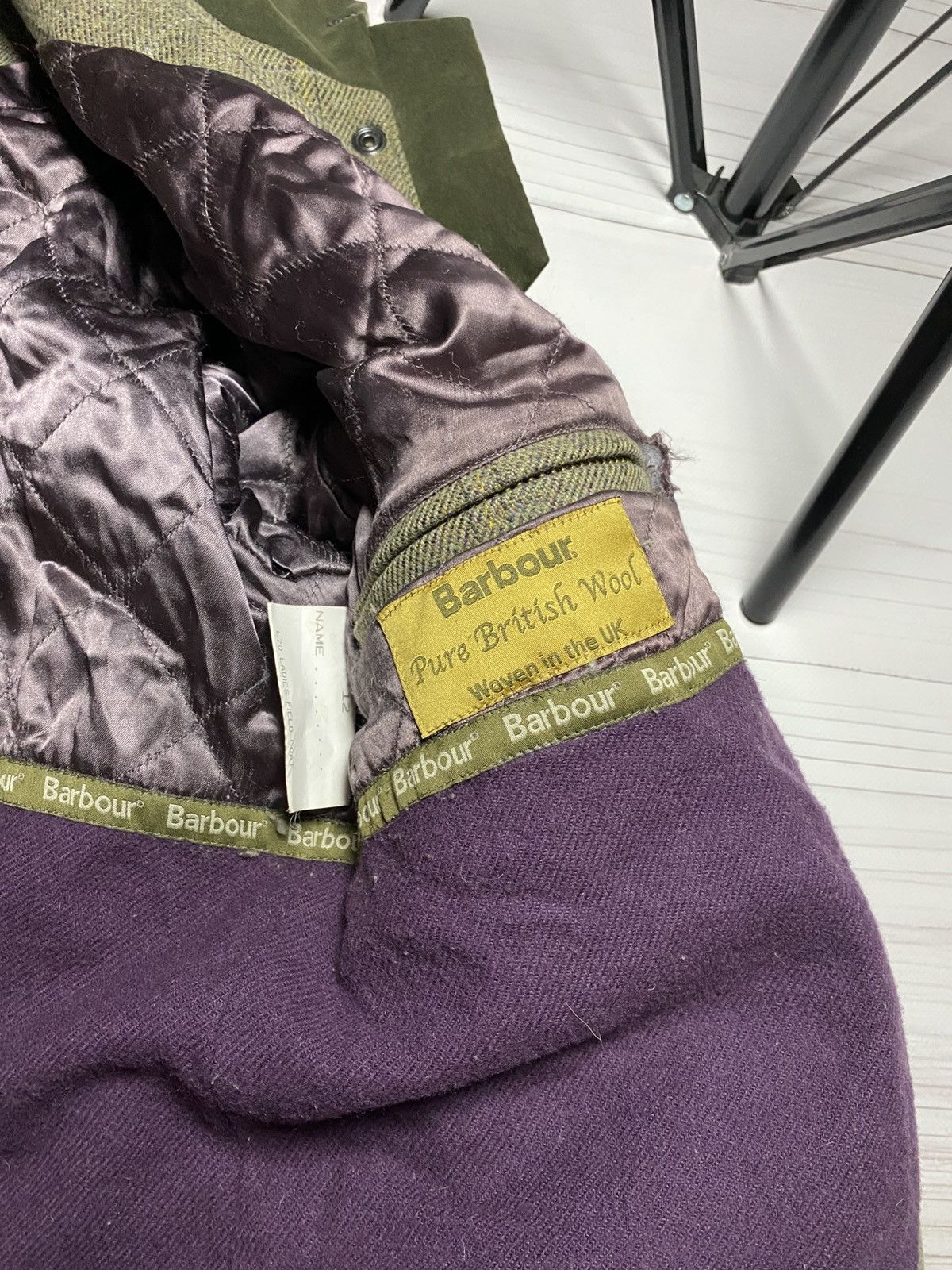 Barbour Vintage Rare Barbour Ladies Field Wool Tweed Jacket Size M / US 6-8 / IT 42-44 - 4 Thumbnail