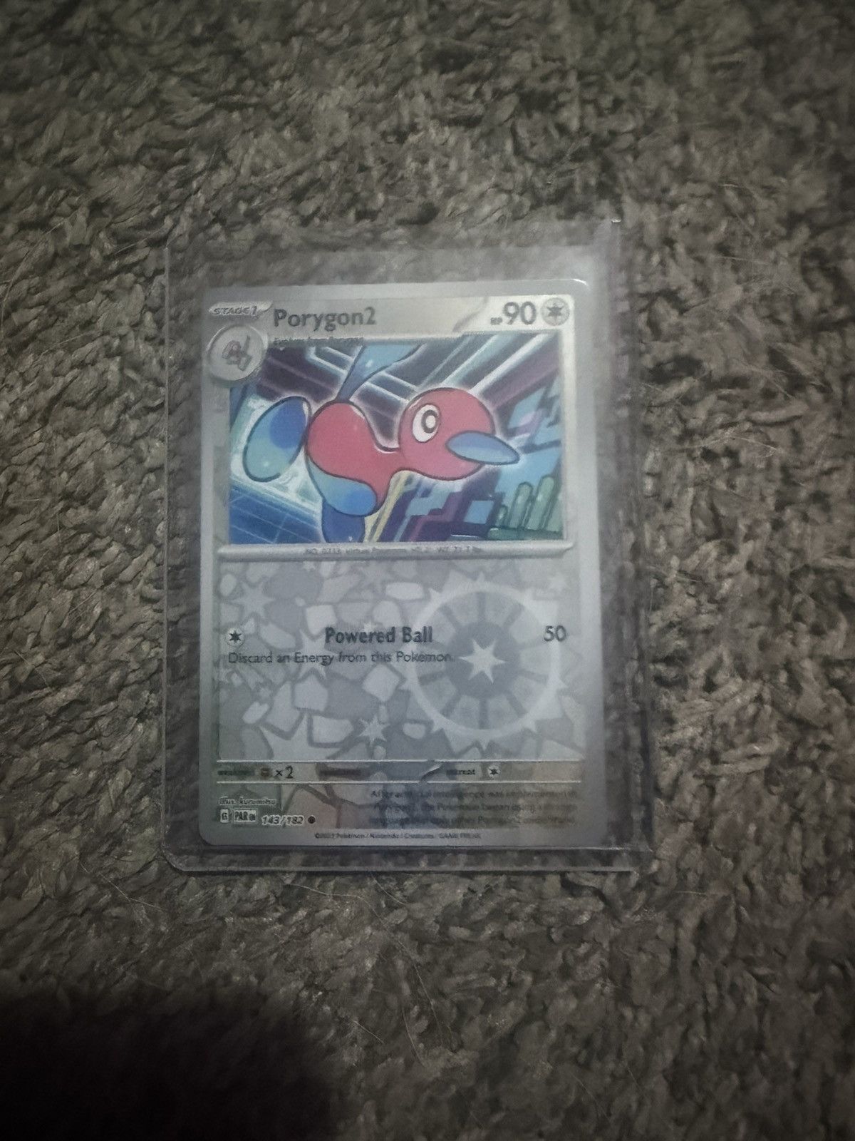Pokemon 2023 Pokémon Porygon2 Card Size ONE SIZE - 1 Thumbnail