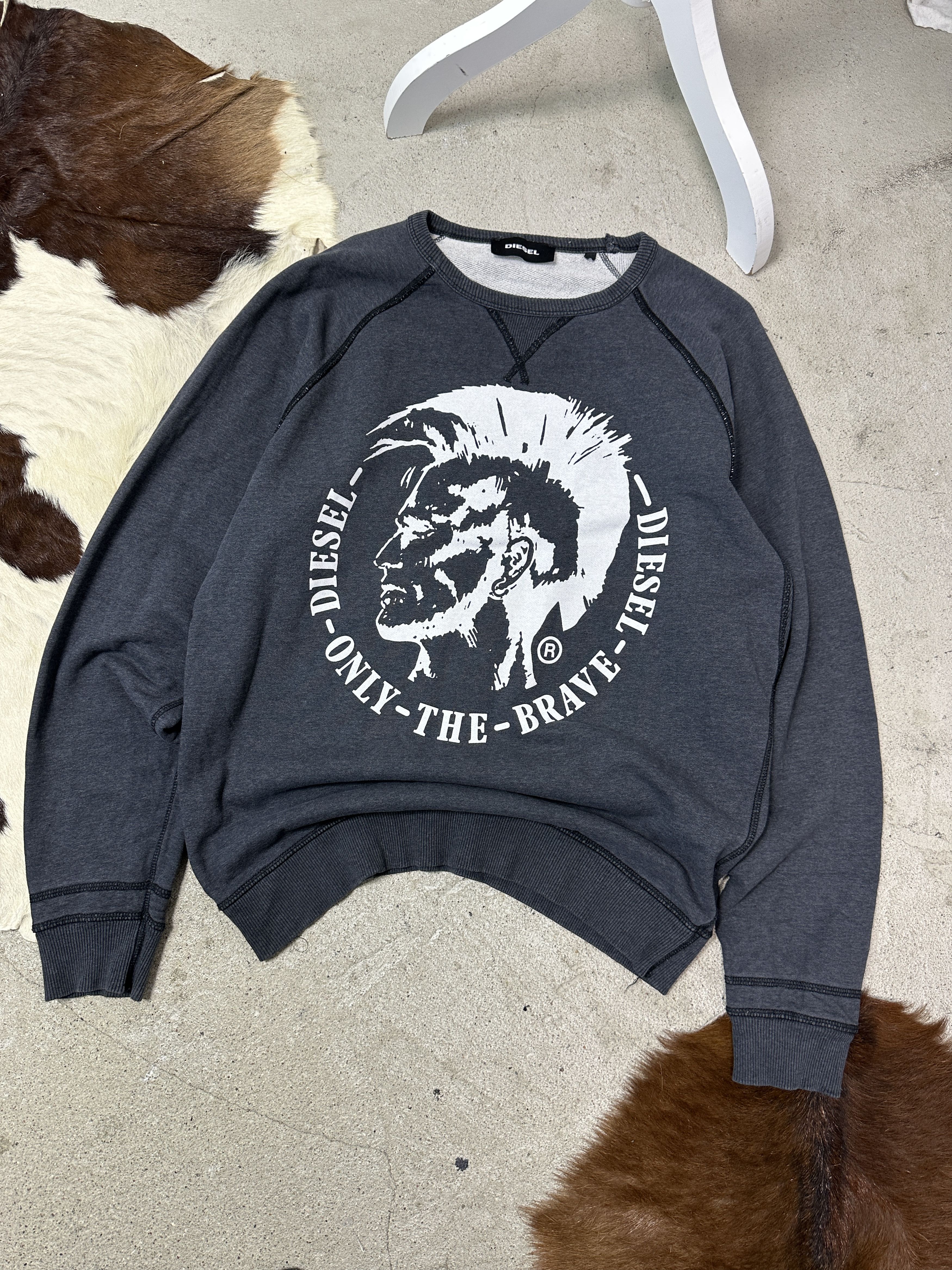 Diesel Vintage Streetwear Sporty Logo Print Diesel Sweatshirt Y2K Size US L / EU 52-54 / 3 - 2 Thumbnail