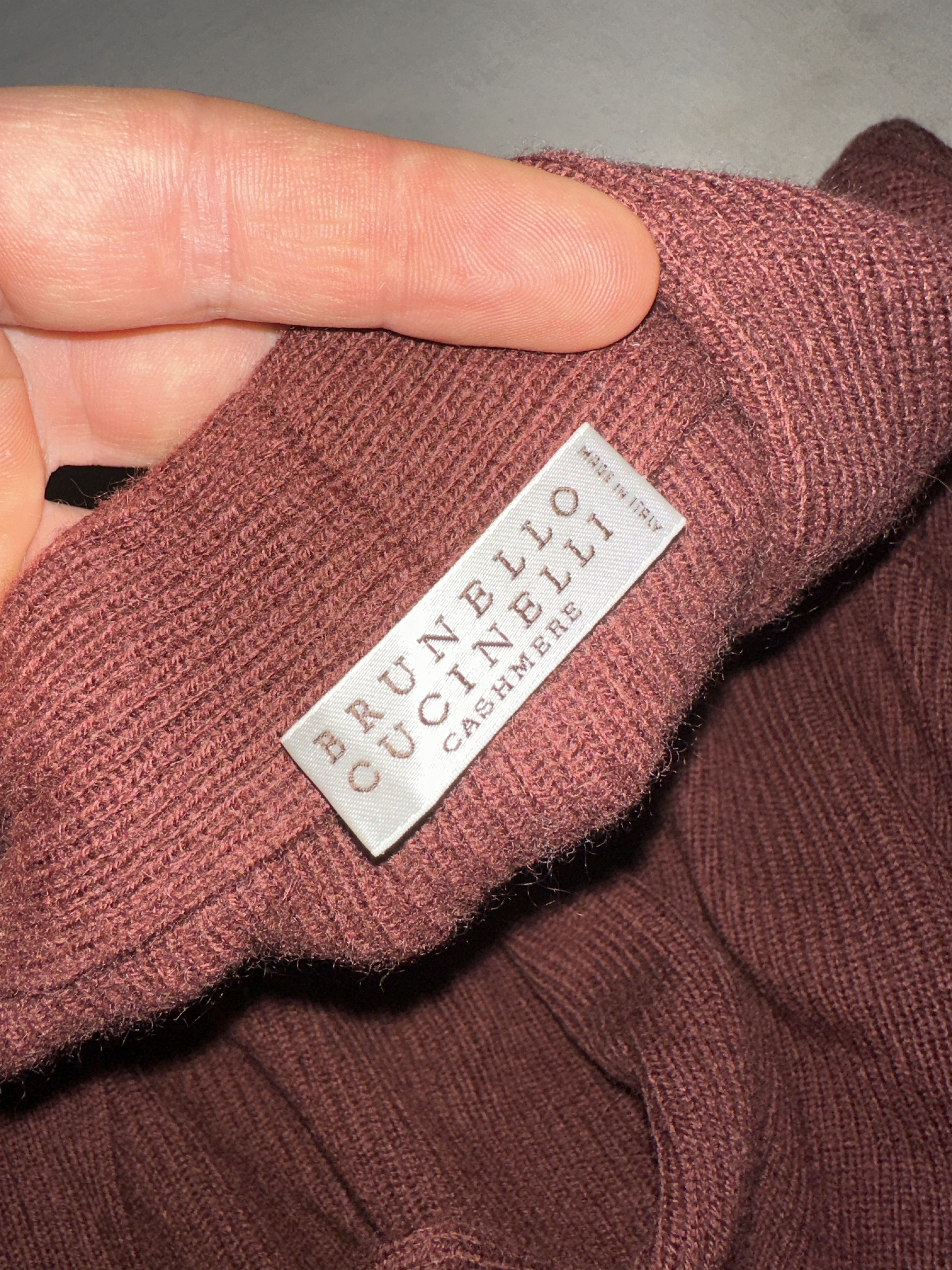 Brunello Cucinelli Brunello Cucinelli 100% Cashmere Wrap Cardigan Burgundy L Size L / US 10 / IT 46 - 3 Thumbnail