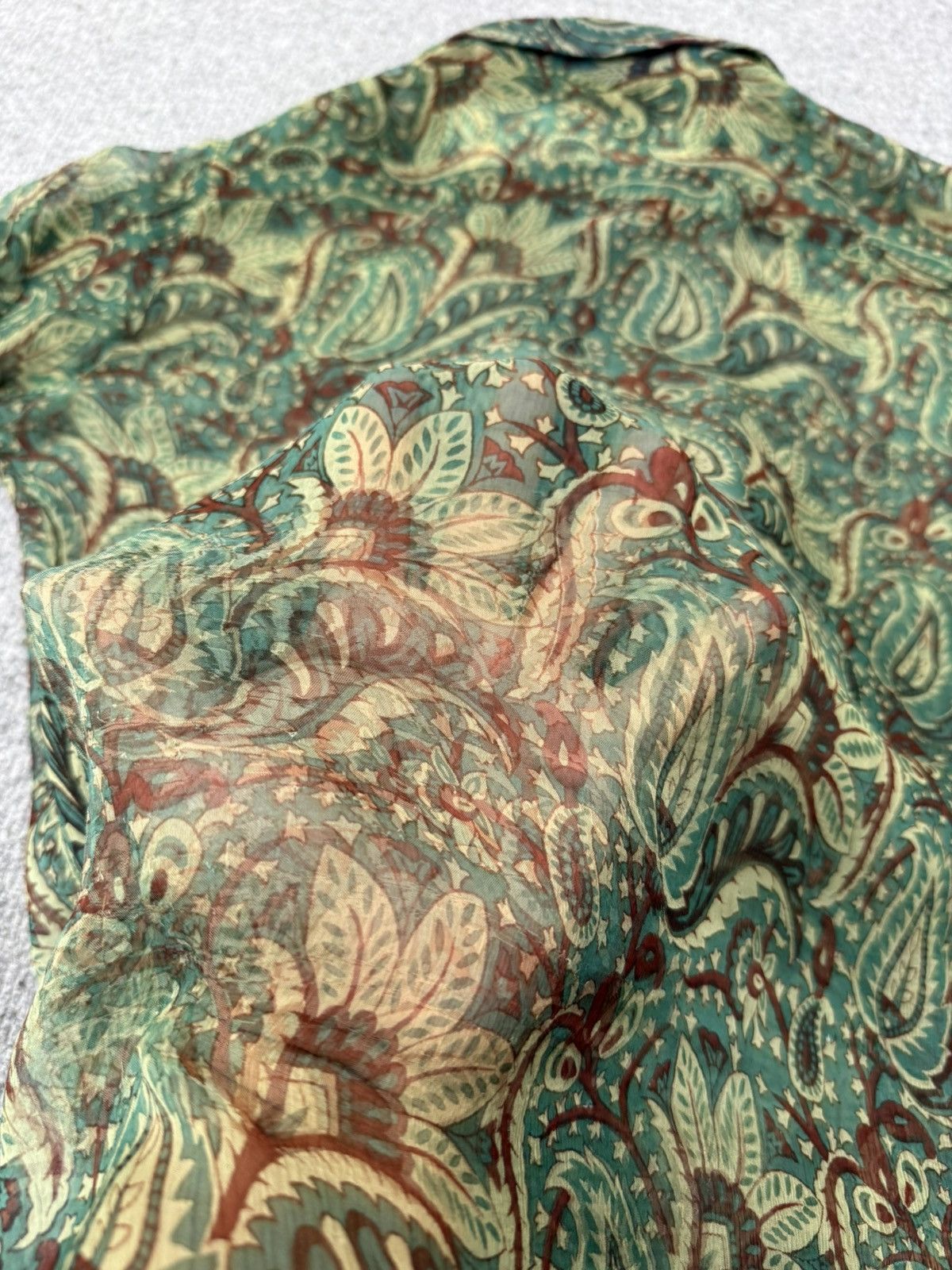 Japanese Brand Haris Rock Long Sleeve Paisley Button Ups Size S / US 4 / IT 40 - 8 Thumbnail