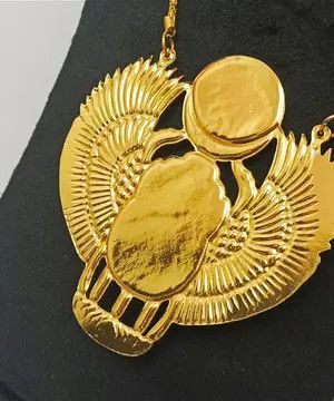 Other Handmade Egyptian scarab necklace with wings red sun disc Size ONE SIZE - 3 Thumbnail