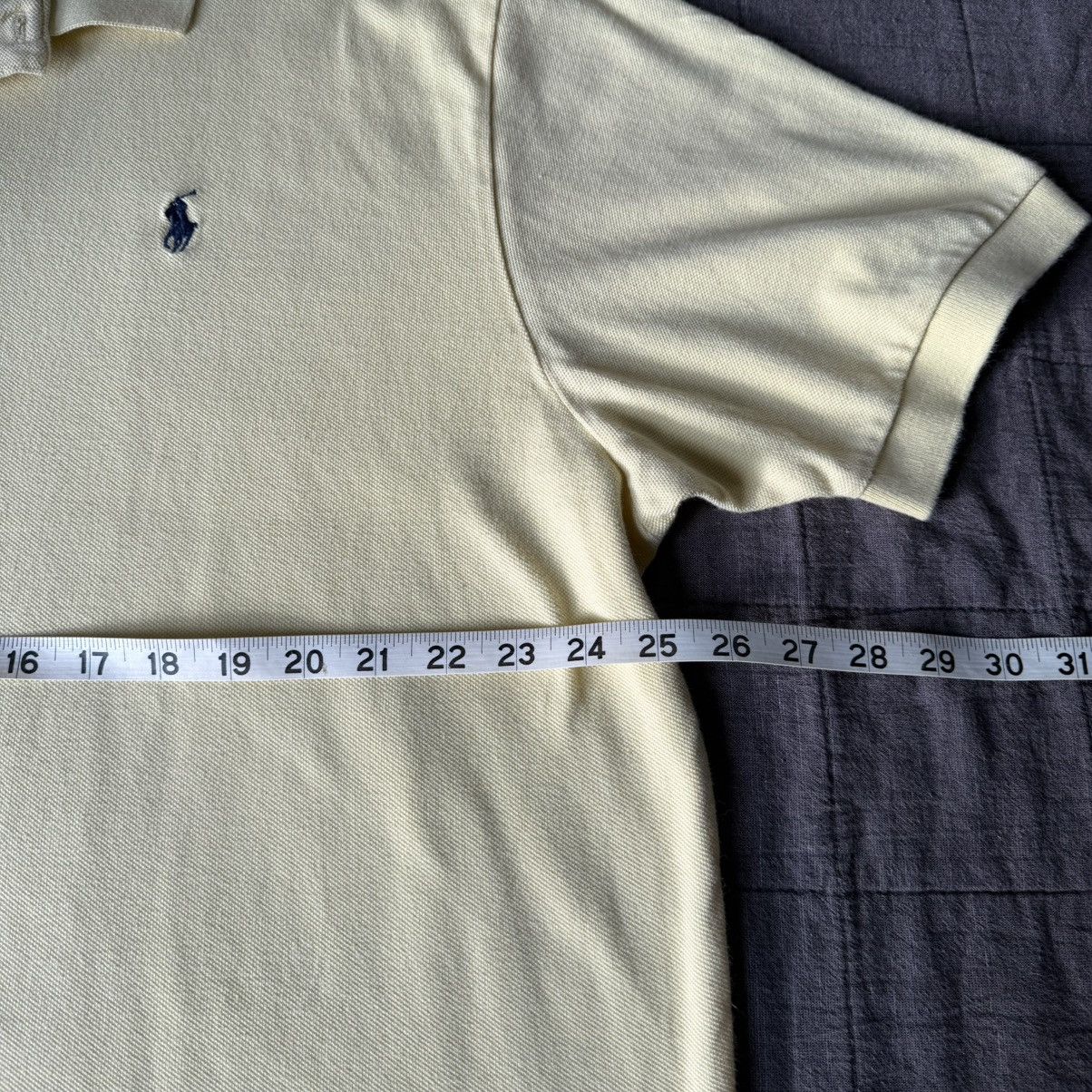 Polo Ralph Lauren Vintage 90s Polo Ralph Lauren Yellow Single Stitch Polo Size US XXL / EU 58 / 5 - 4 Thumbnail