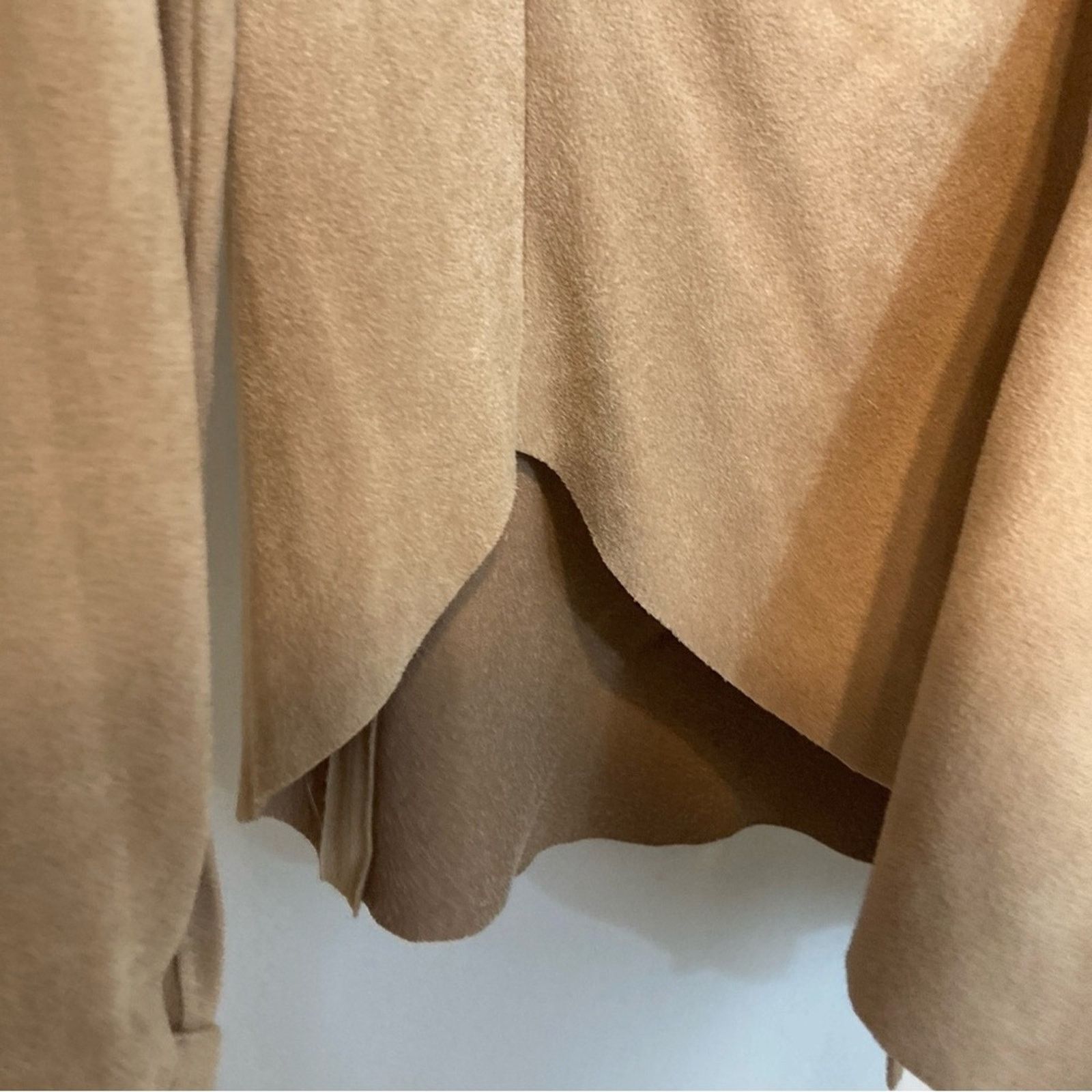 Vintage Vintage Ultra Suede Leather Tan Button Up Blouse Top Size M / US 6-8 / IT 42-44 - 6 Thumbnail