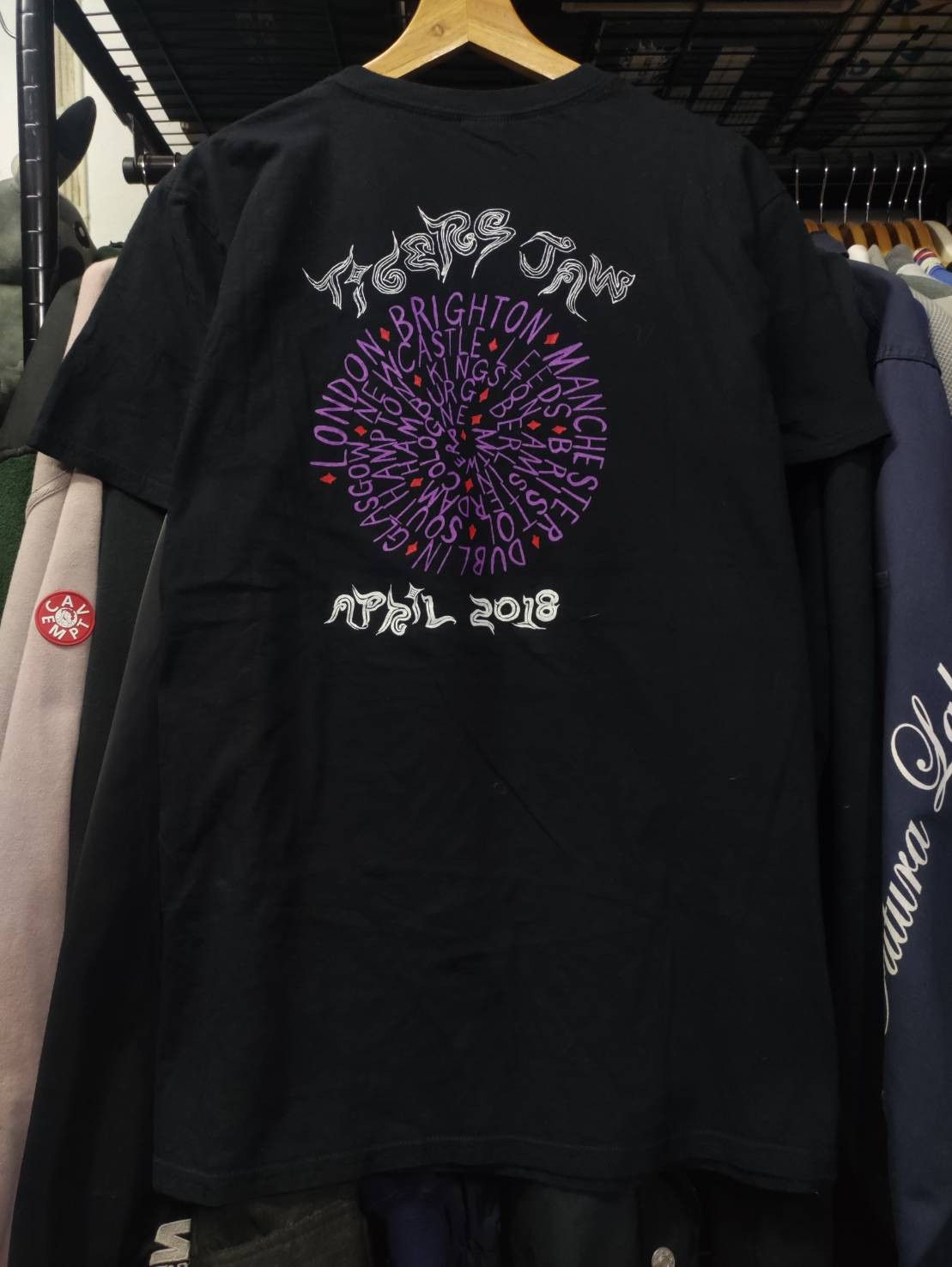 Band Tees Rare! Tigers Jaw Band UK Tour Promo T-Shirt Size US L / EU 52-54 / 3 - 2 Thumbnail