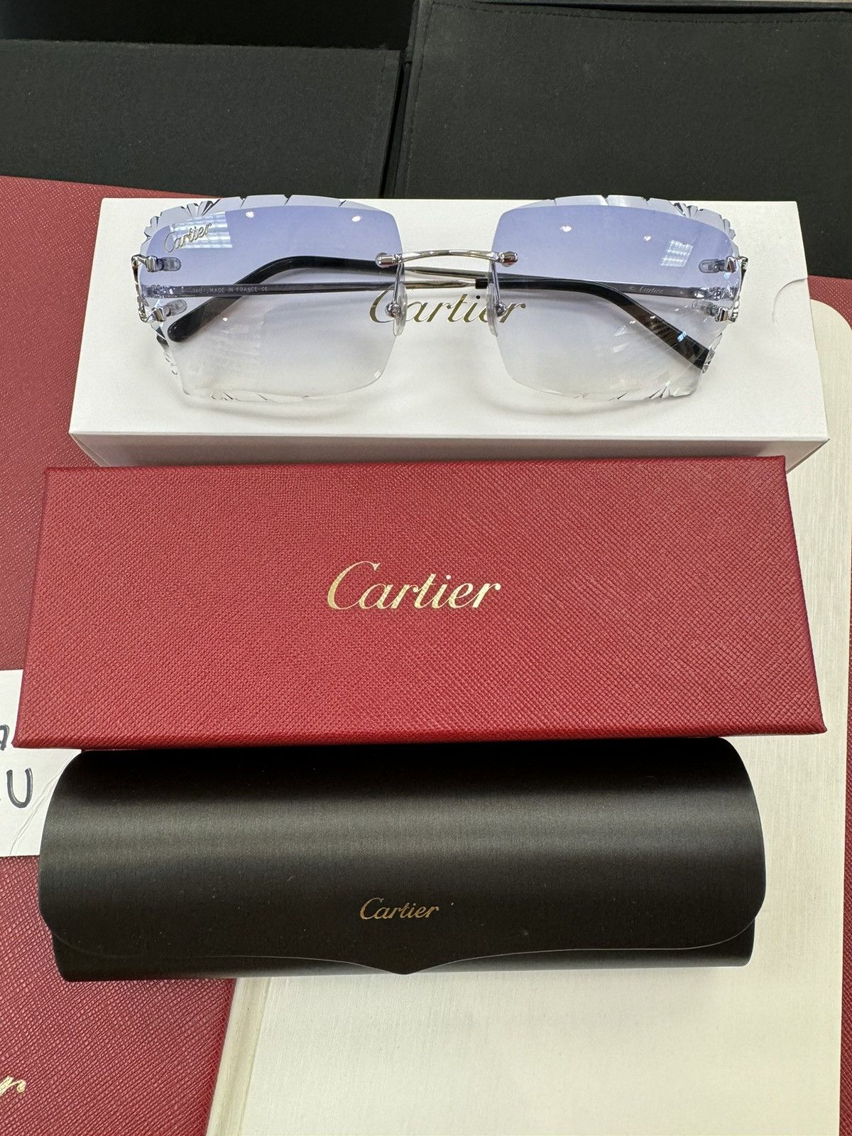 Chrome hearts “gnarlin” crystal frame demo lenses