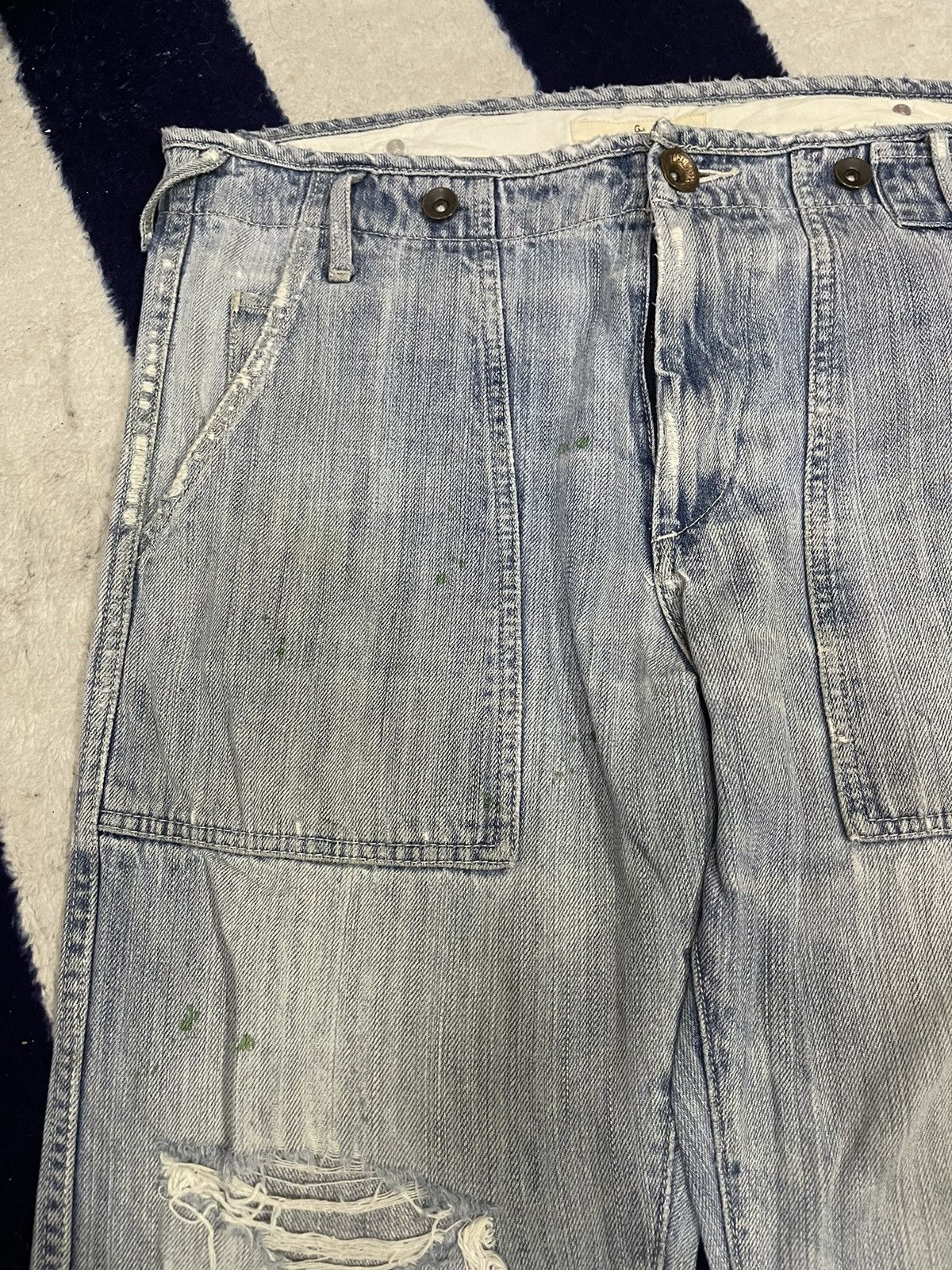 Global Work × Japanese Brand Global Work Distressed Jeans (13) Size US 36 / EU 52 - 13 Thumbnail