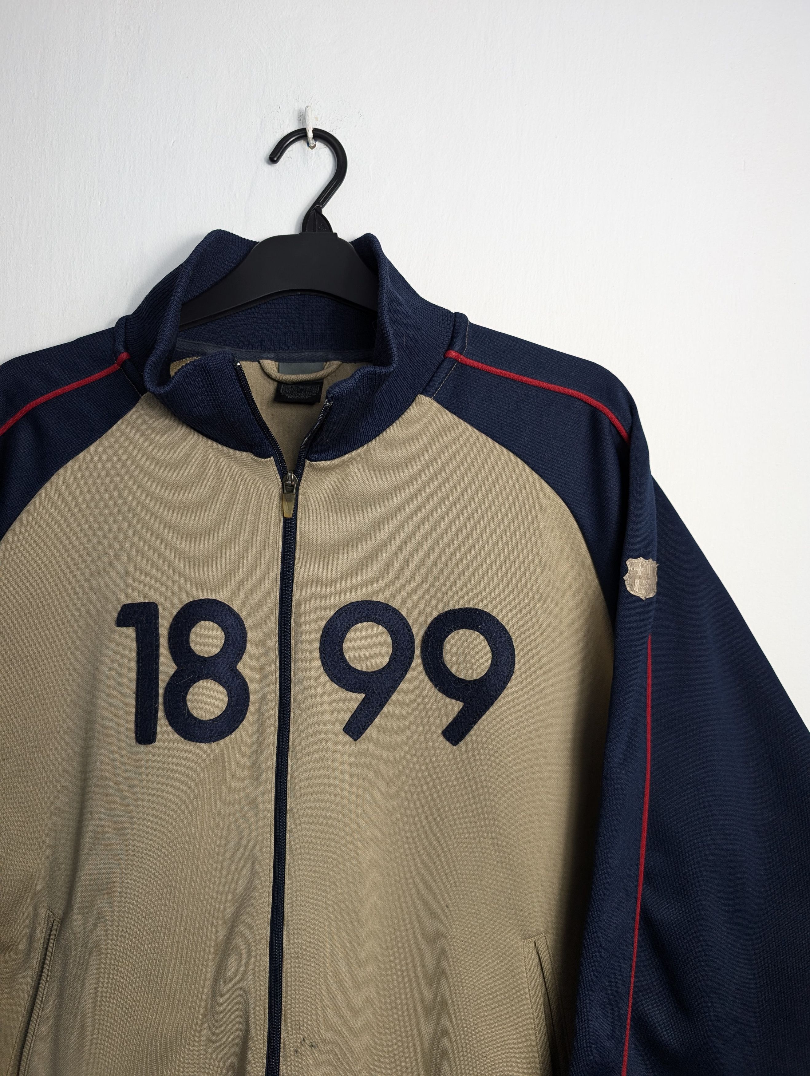 Nike × Vintage Vintage Nike 00s Track Jacket FC Barcelona Training Warmup Size US XL / EU 56 / 4 - 2 Thumbnail