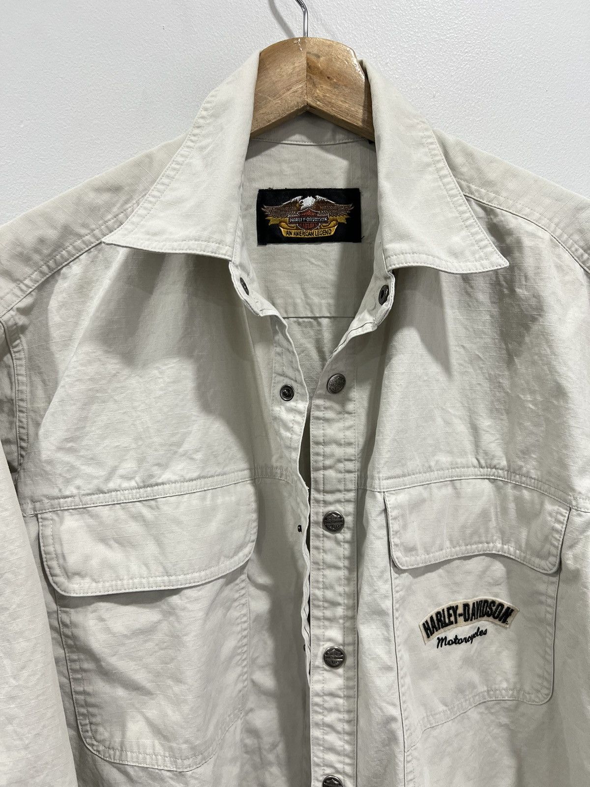 Harley Davidson Vintage Harley Davidson Button Up Shirt Size US M / EU 48-50 / 2 - 2 Thumbnail