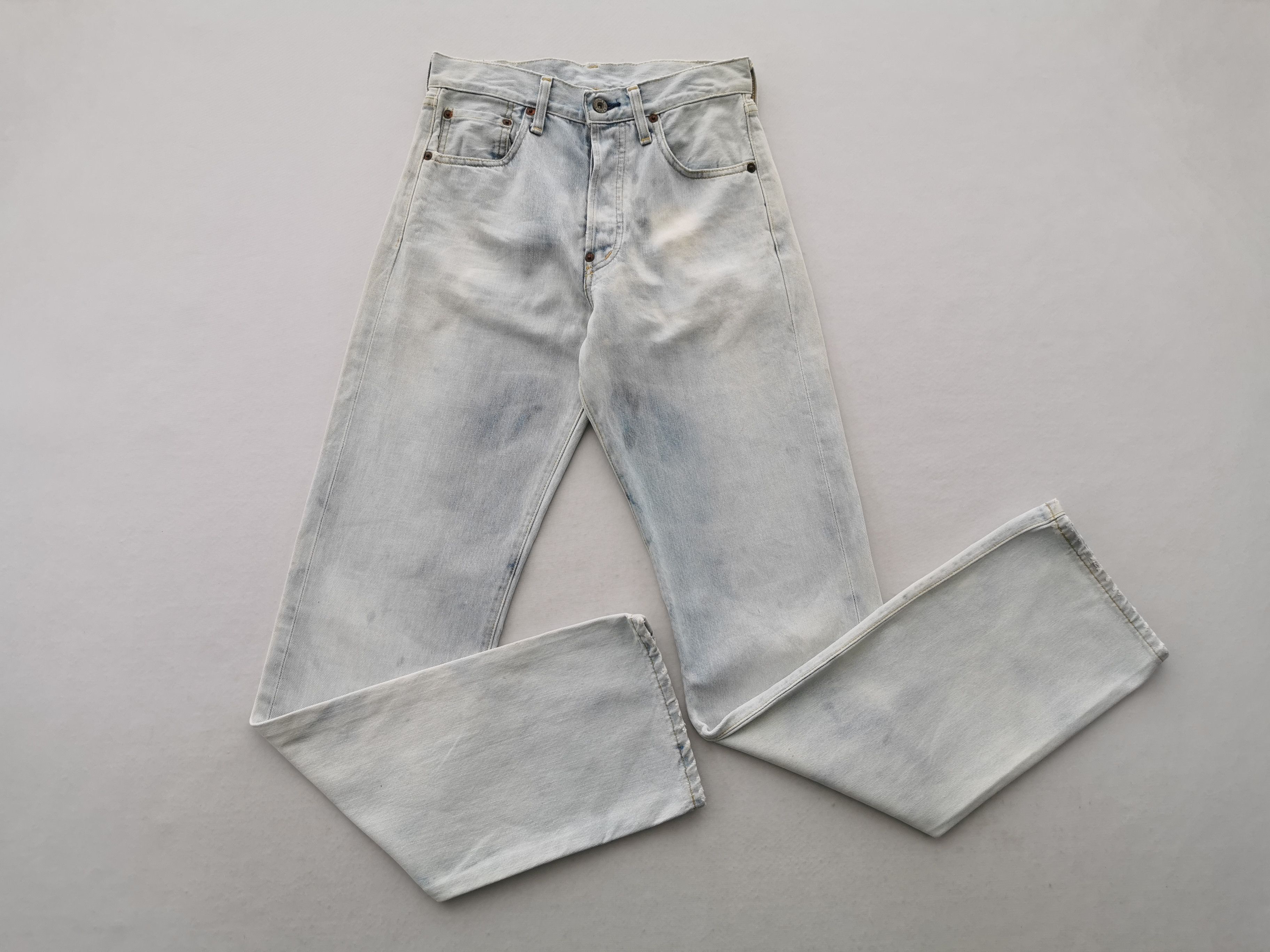 Levi's Vintage 90's Levis 702XX Big E Selvedge Acidwash Denim Size US 26 / EU 42 - 3 Thumbnail