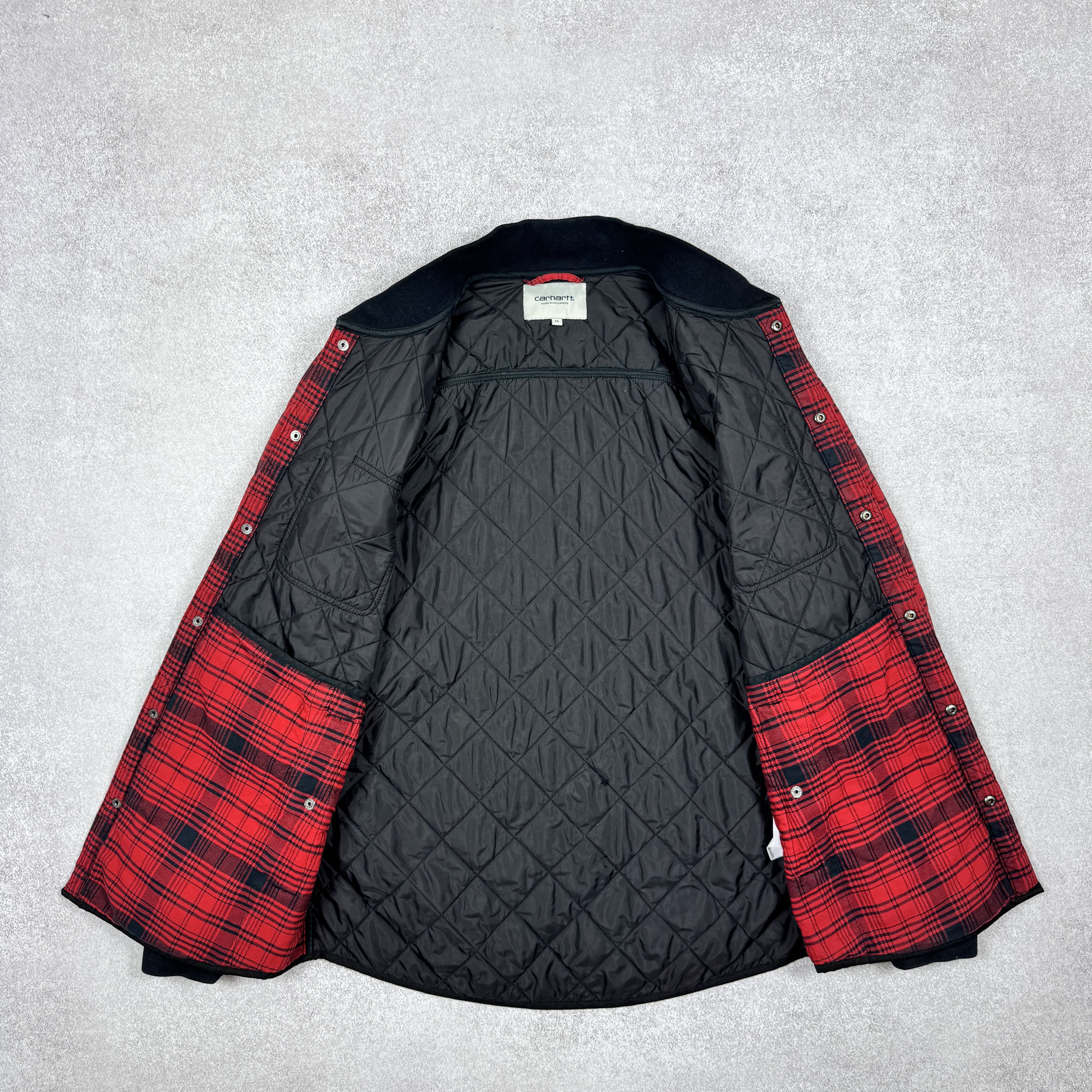 Carhartt Men`s Carhartt L/S Davis Shirts Jac Bomber Jacket Size M Size US M / EU 48-50 / 2 - 3 Thumbnail