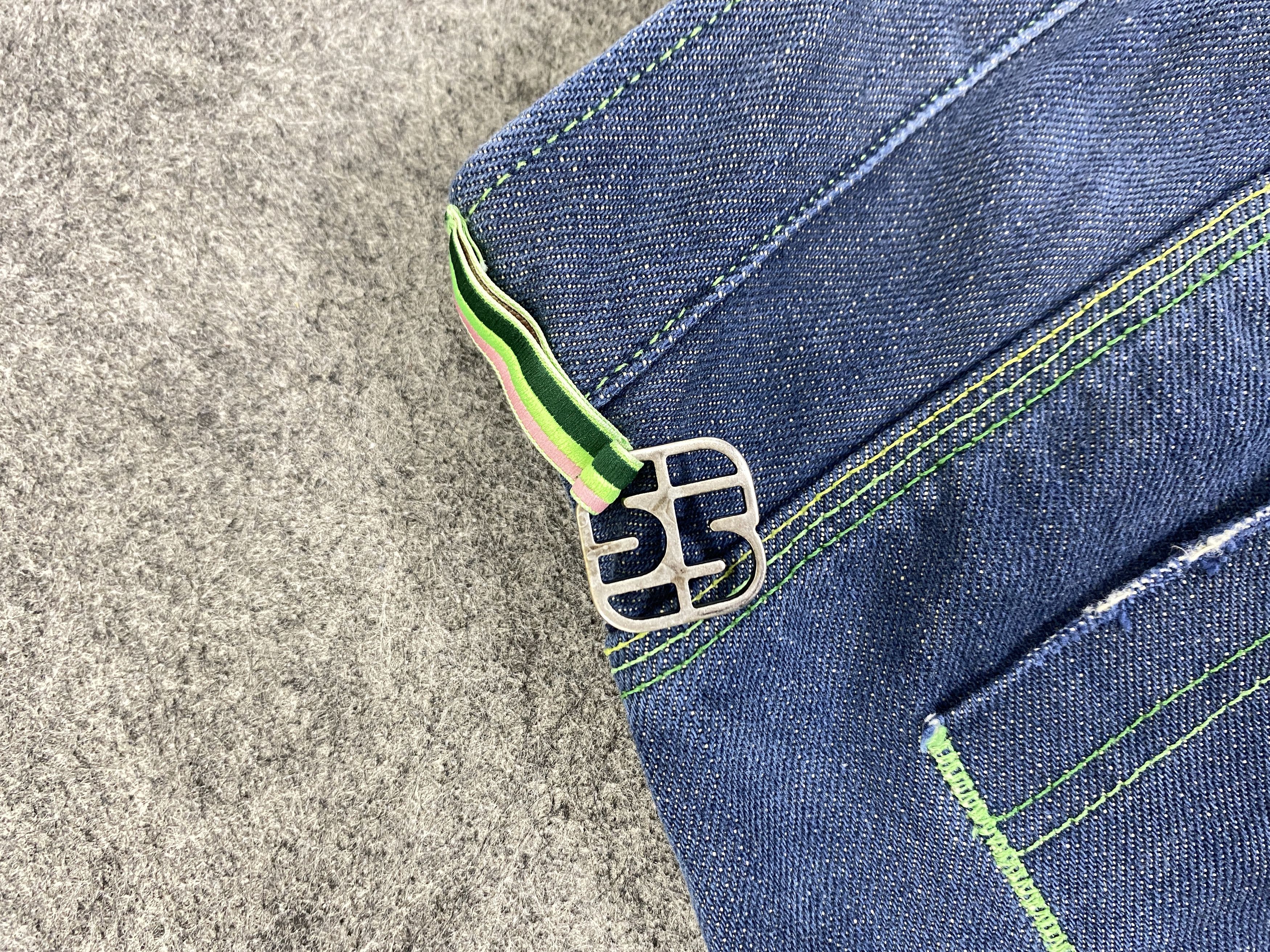 Japanese Brand Dirty Blue 55 DSL Flare Jeans 29x31.5 Denim - JN3257 Size US 29 - 14 Thumbnail