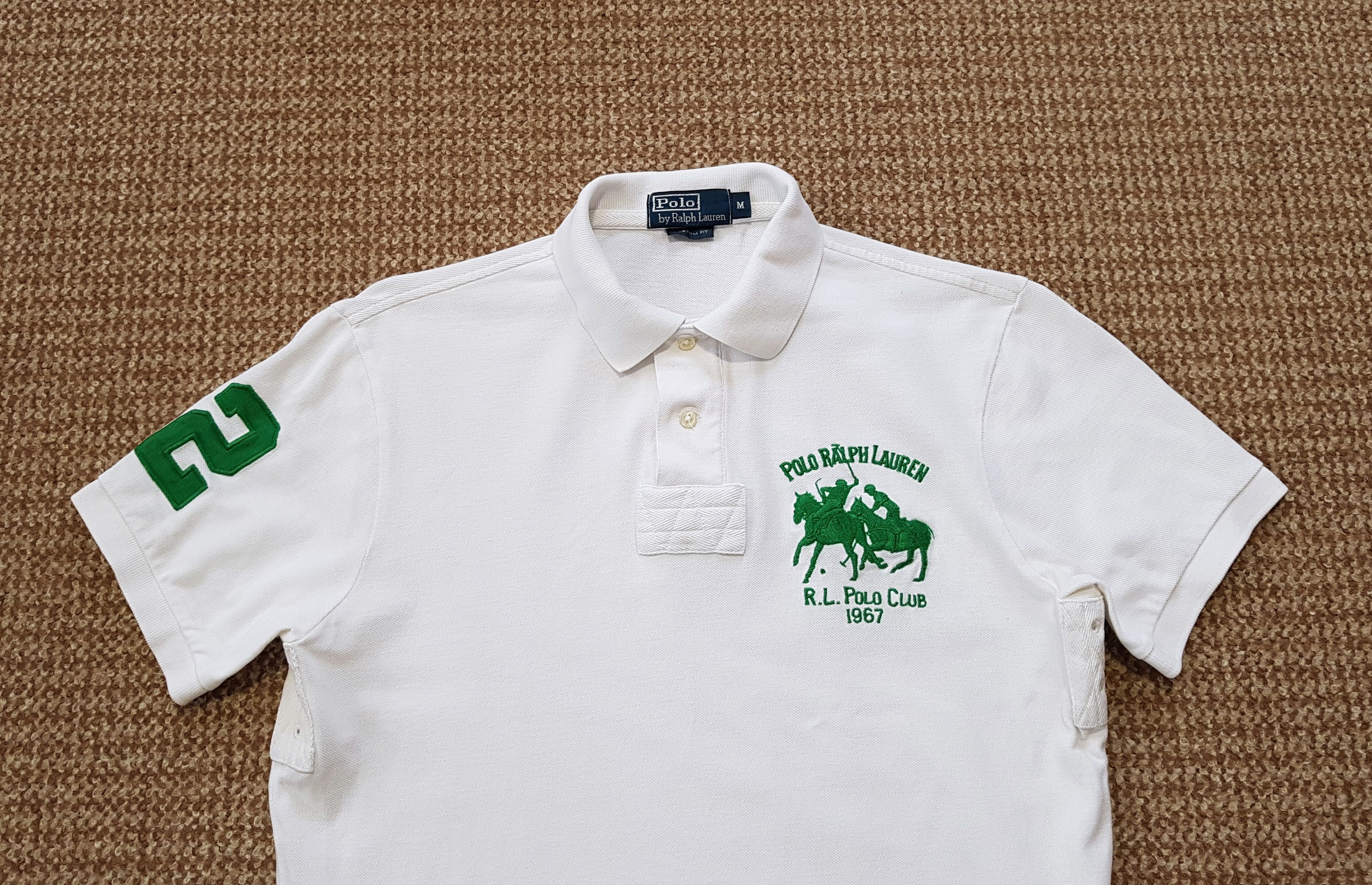 Polo Ralph Lauren Ralph Lauren Polo Club 1967 Vintage #2 Big Logo Shirt sz M Size US M / EU 48-50 / 2 - 2 Thumbnail