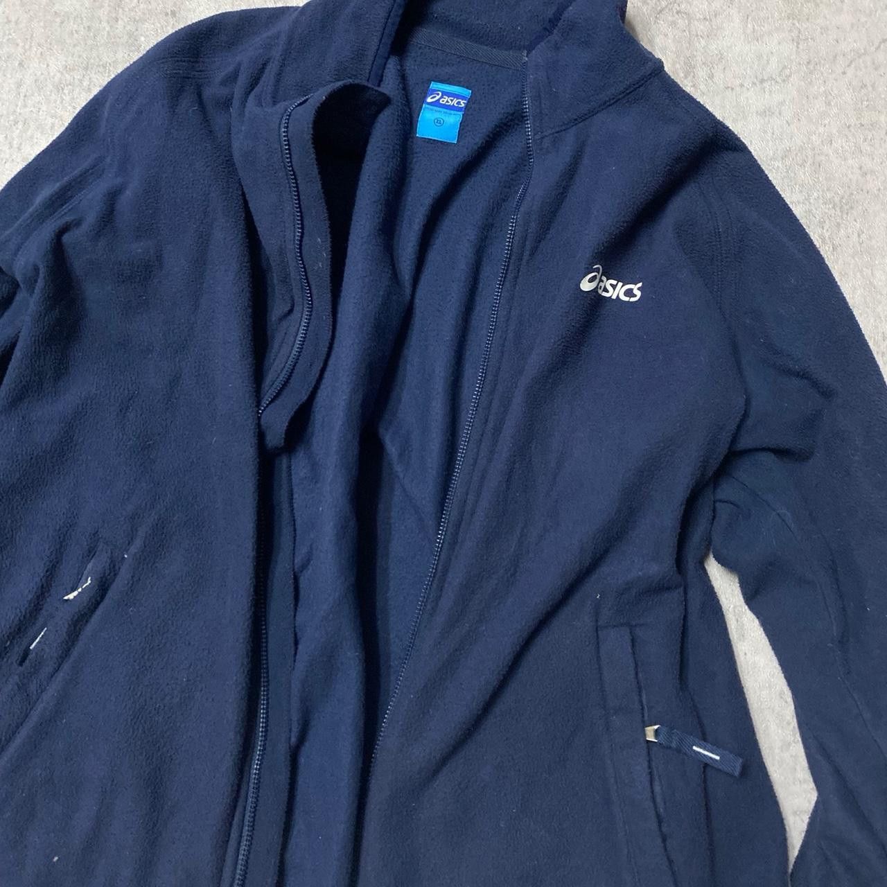Asics Navy ASICS fleece jacket #fleecelove Size US XL / EU 56 / 4 - 2 Thumbnail