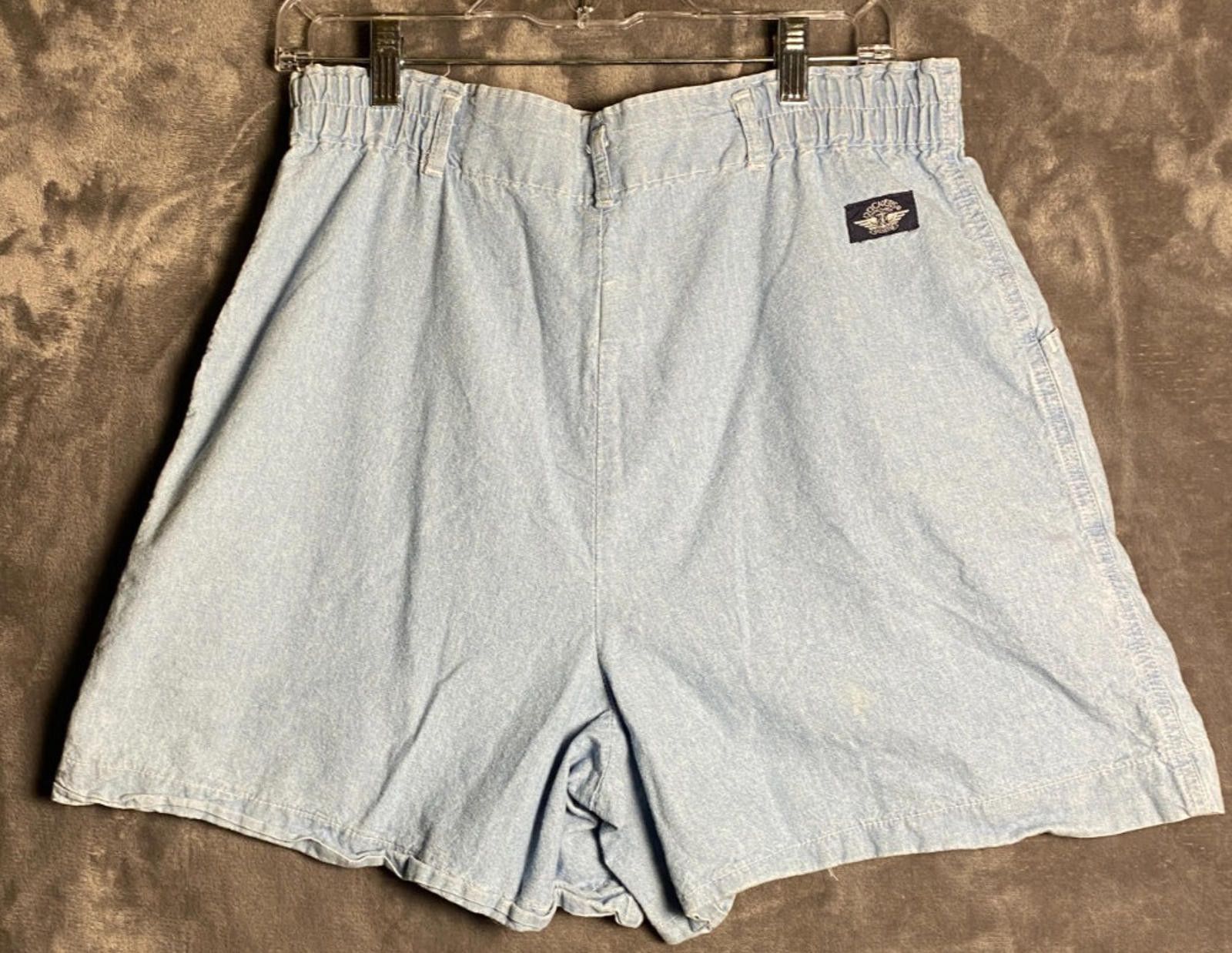 Dockers 90s Dockers Denim Mom Shorts Sz 12 Pleated Y2K High Rise B15 Size 34" / US 12 / IT 48 - 2 Thumbnail