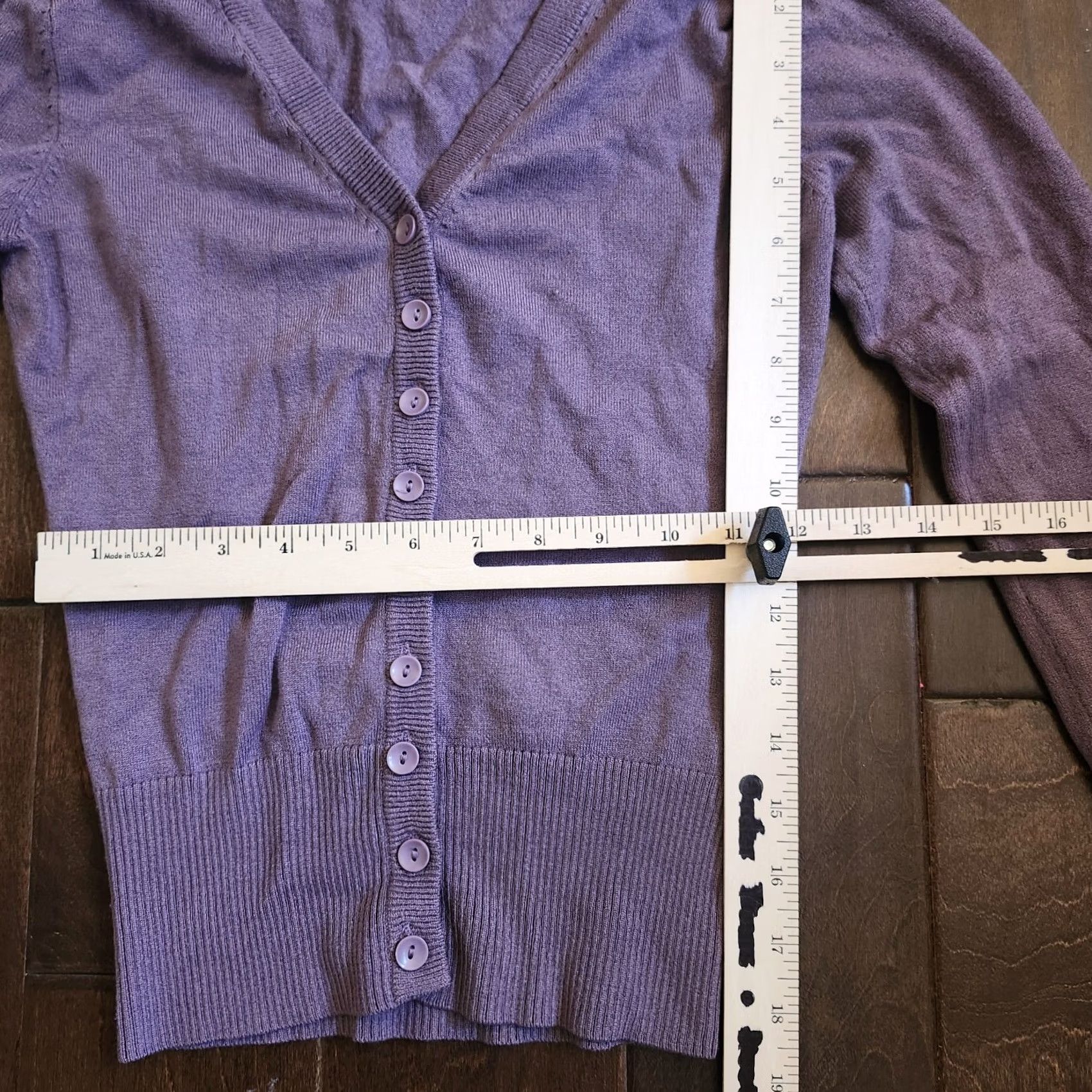 Cotton On Cotton On Girl's Junior Purple Button Cardigan - Size S, Purple, Button-Up, Long Sleeve, Casual, Travel, Solid, Juniors, Womens, Regular Fit Size S / US 4 / IT 40 - 5 Thumbnail