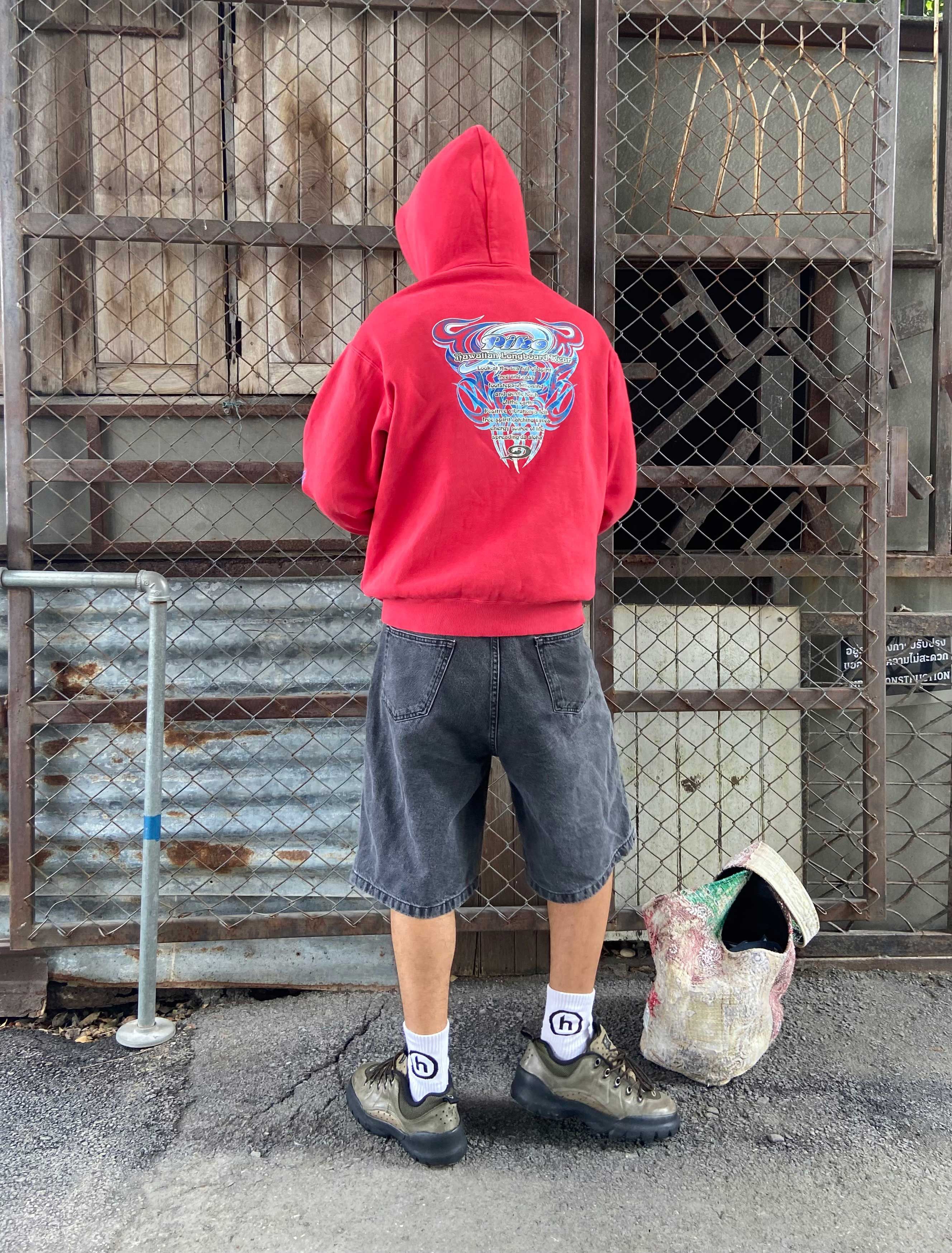 Japanese Brand (L) RARE Vintage Piko Hawaiian ZIP UP HOODIE Size US L / EU 52-54 / 3 - 13 Thumbnail